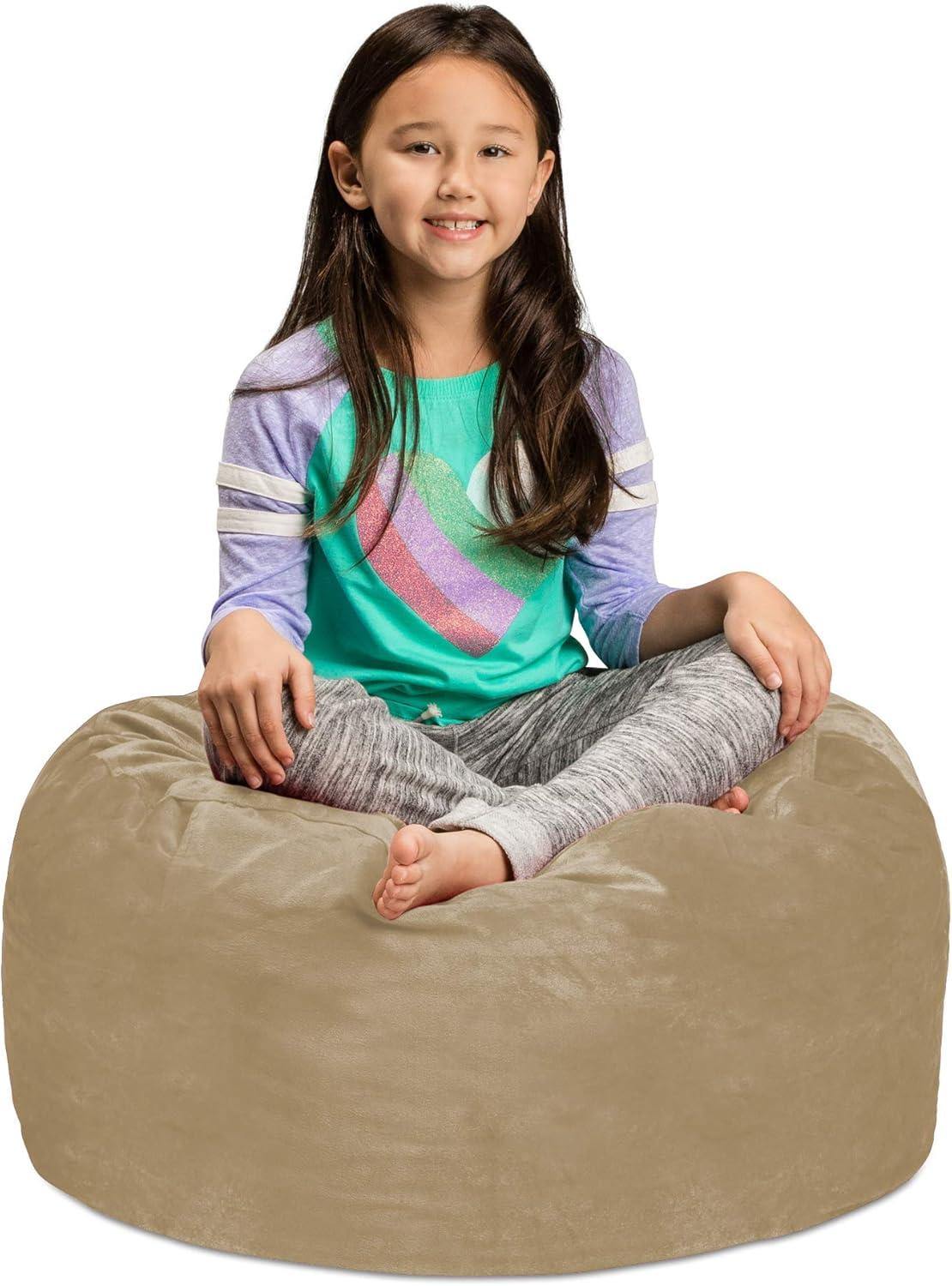 Camel Ultra Soft Memory Foam Kids Bean Bag Chair