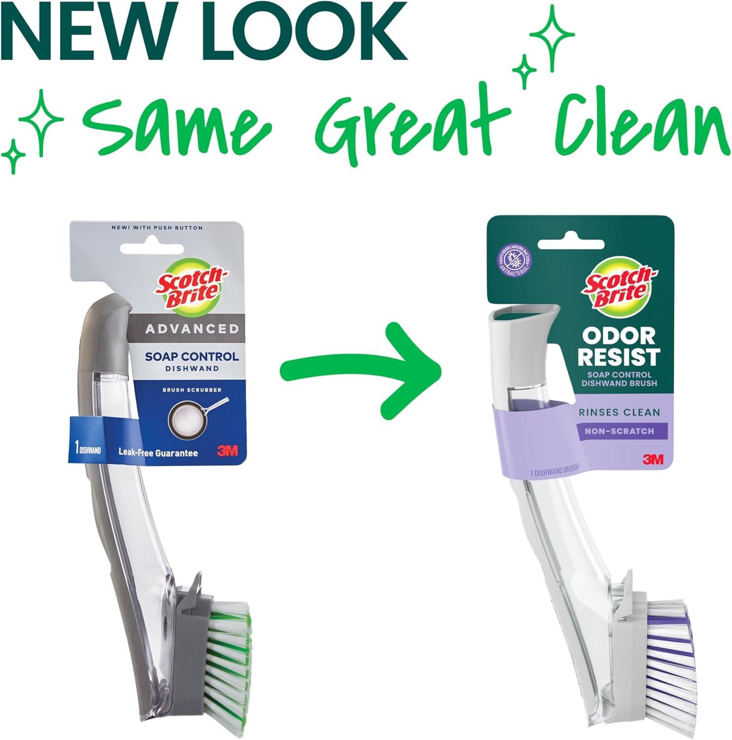 Scotch-Brite Soap Control Brush Scrubber Dishwand, 1 Brush