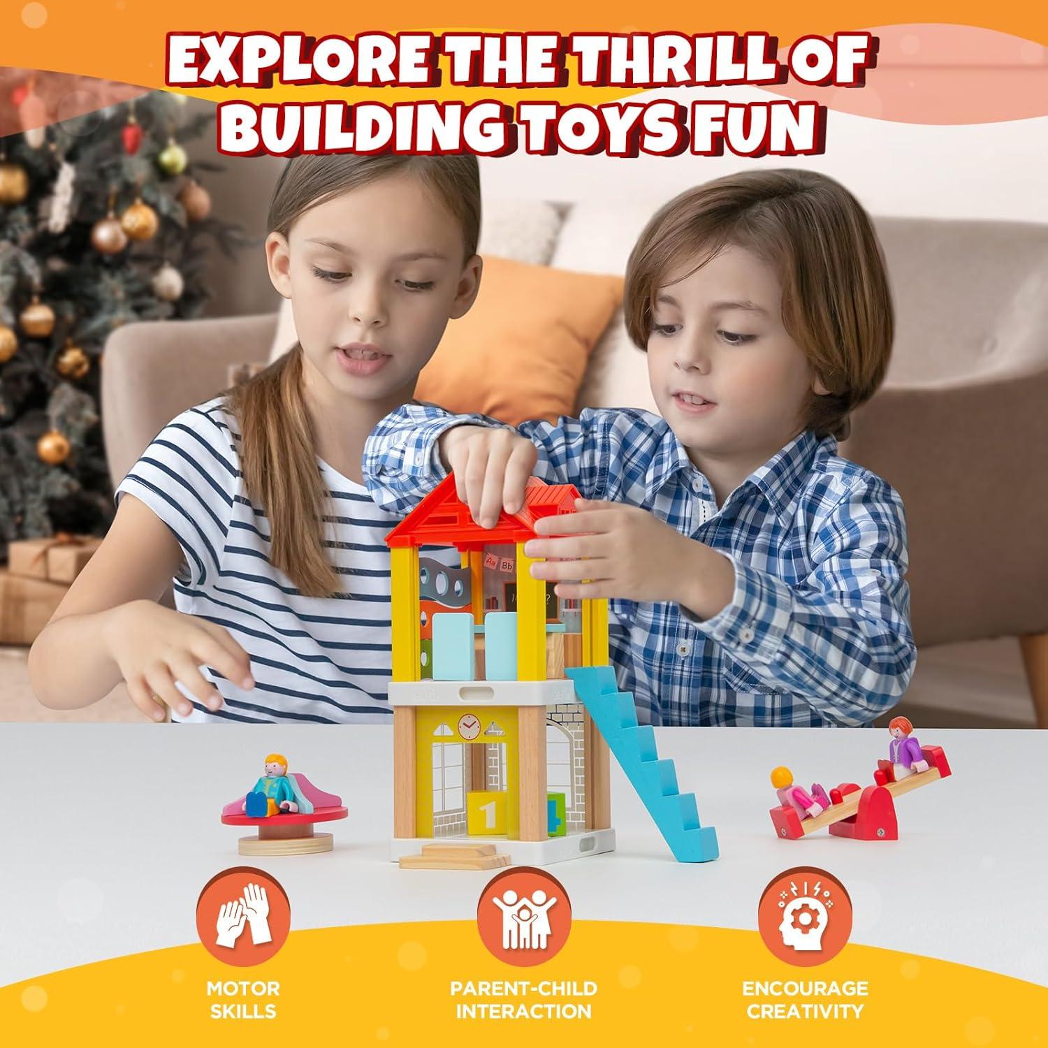 Wooden School Play Set