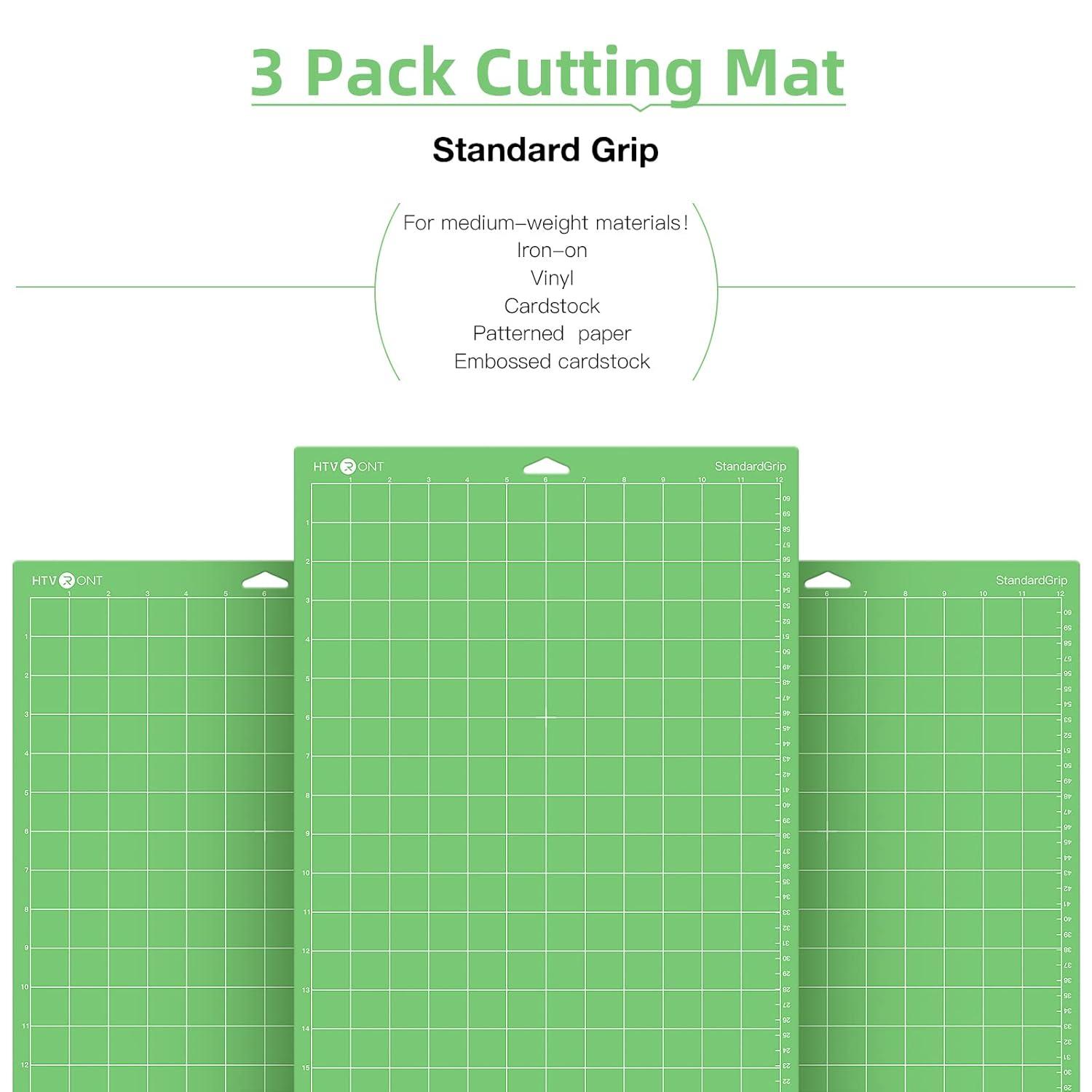 HTVRONT 3 Pack 12" x 12" Standard Grip Cutting Mat for HTVRONT Explore Air 2/Air/One/Maker