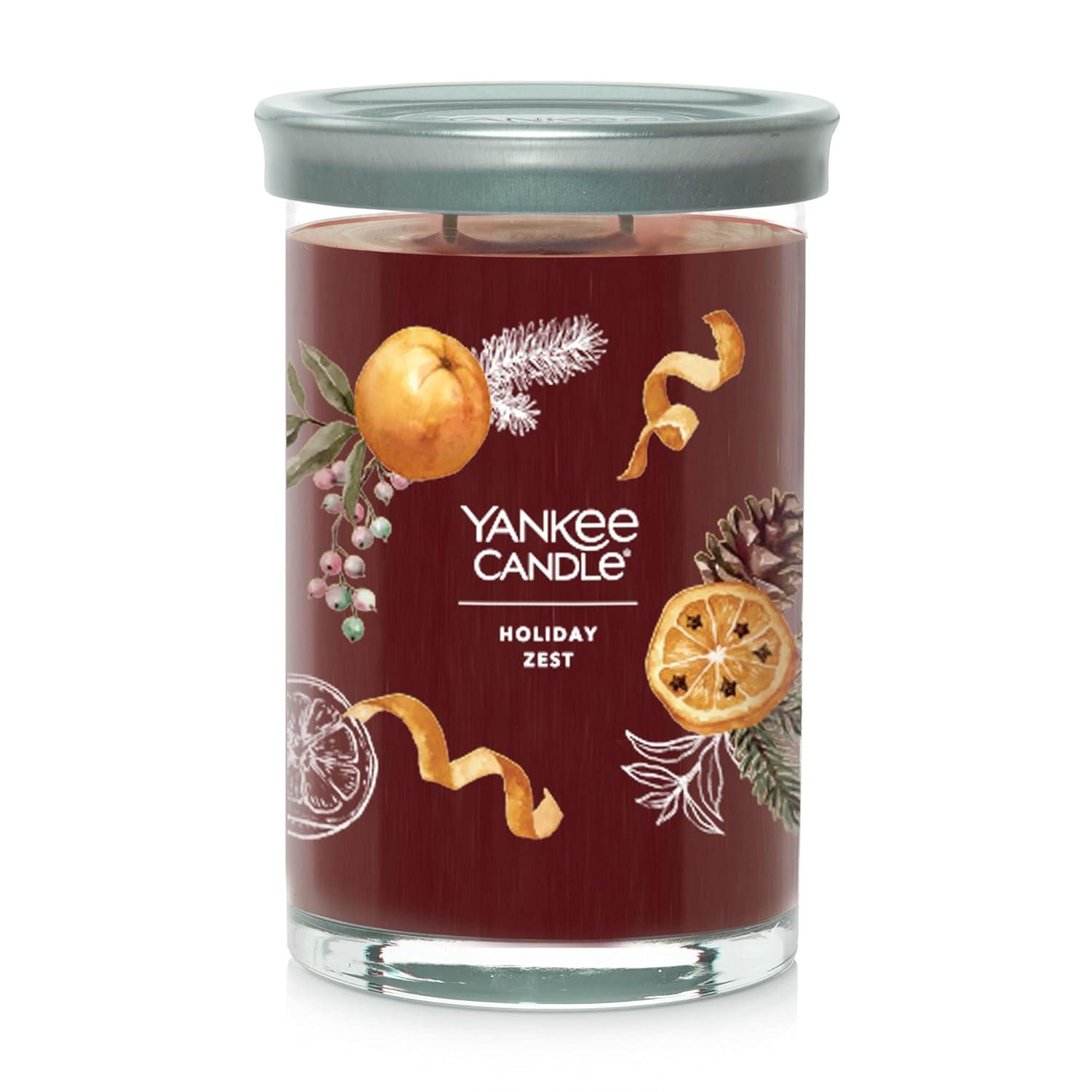 Holiday Zest 20oz White Soy Tumbler Candle