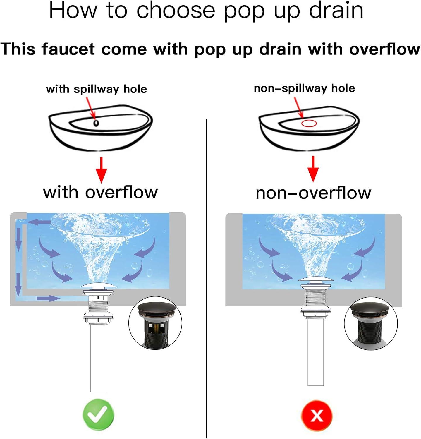 BWE Single Hole Single-Handle Low-Arc Bathroom Faucet