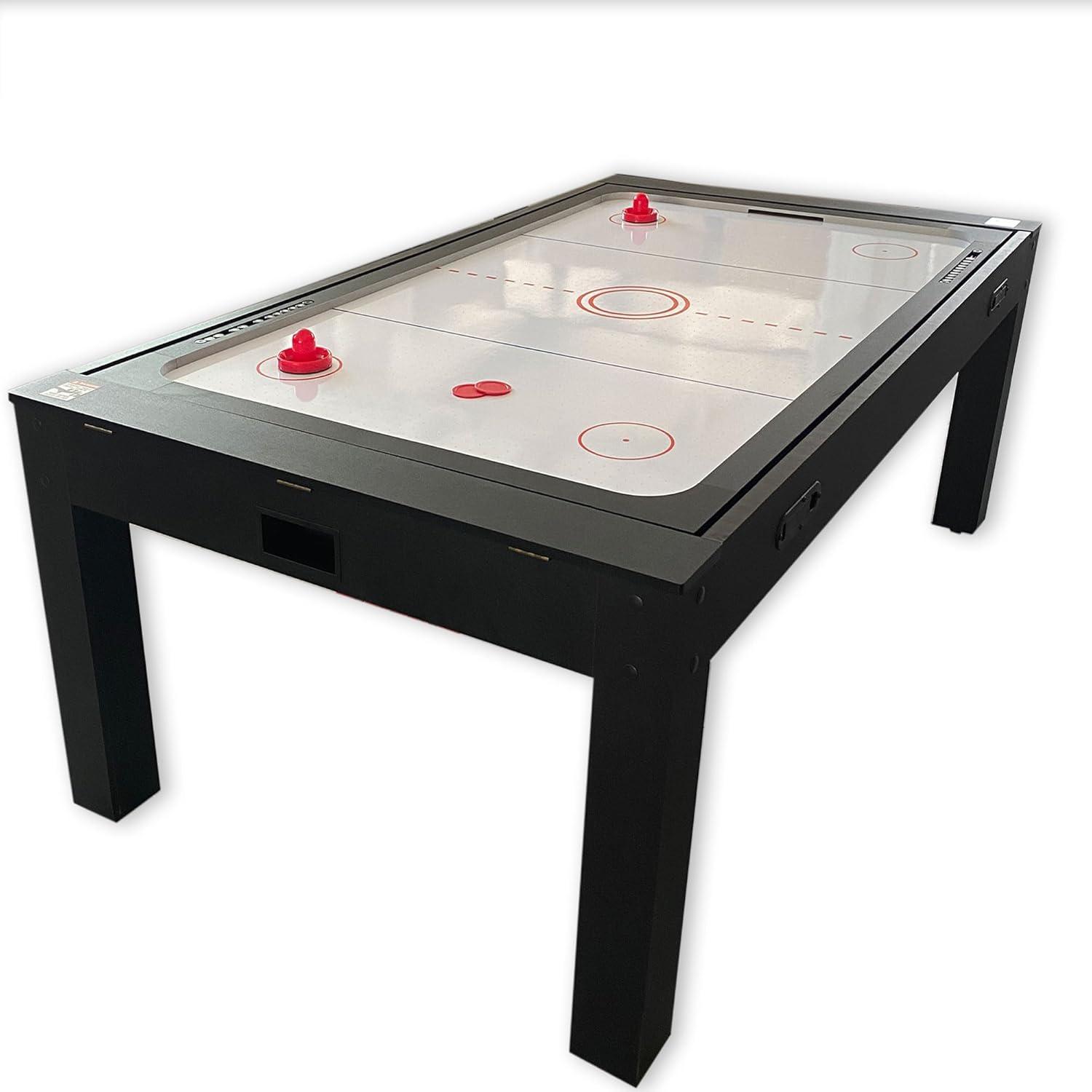 7 FT Multi Games Pool Table Red Air Hockey + Table Tennis + Table Top – Strike