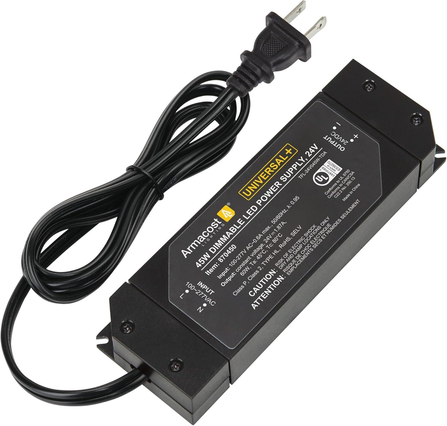 Universal+ Dimmable LED Driver 24V DC, Electronic Transformer