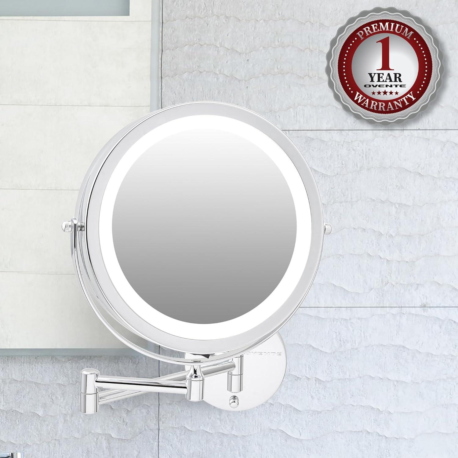 Ovente Concave LED Wall Mirror