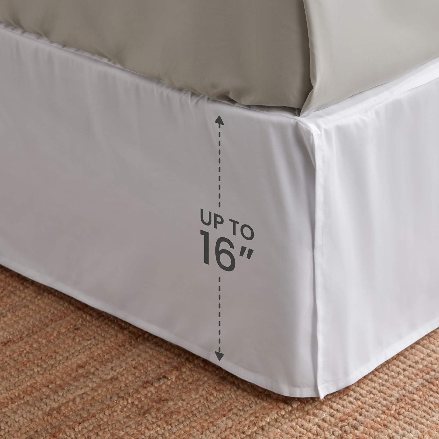 Sleep Zone Pleated Bed Skirt