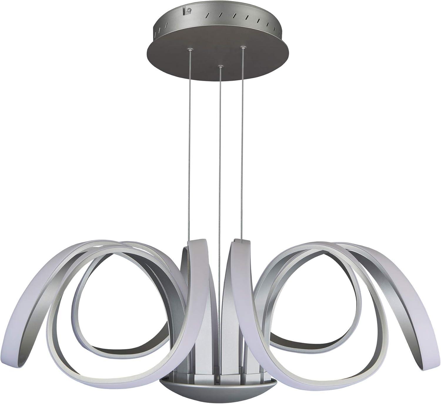 Capella Flower 30" Integrated LED ETL Certified Chandelier Height Adjustable Pendant