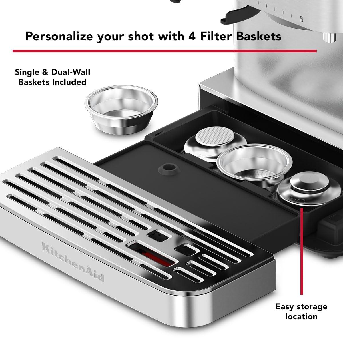 KitchenAid® Semi Automatic Espresso Machine with Burr Grinder in Juniper