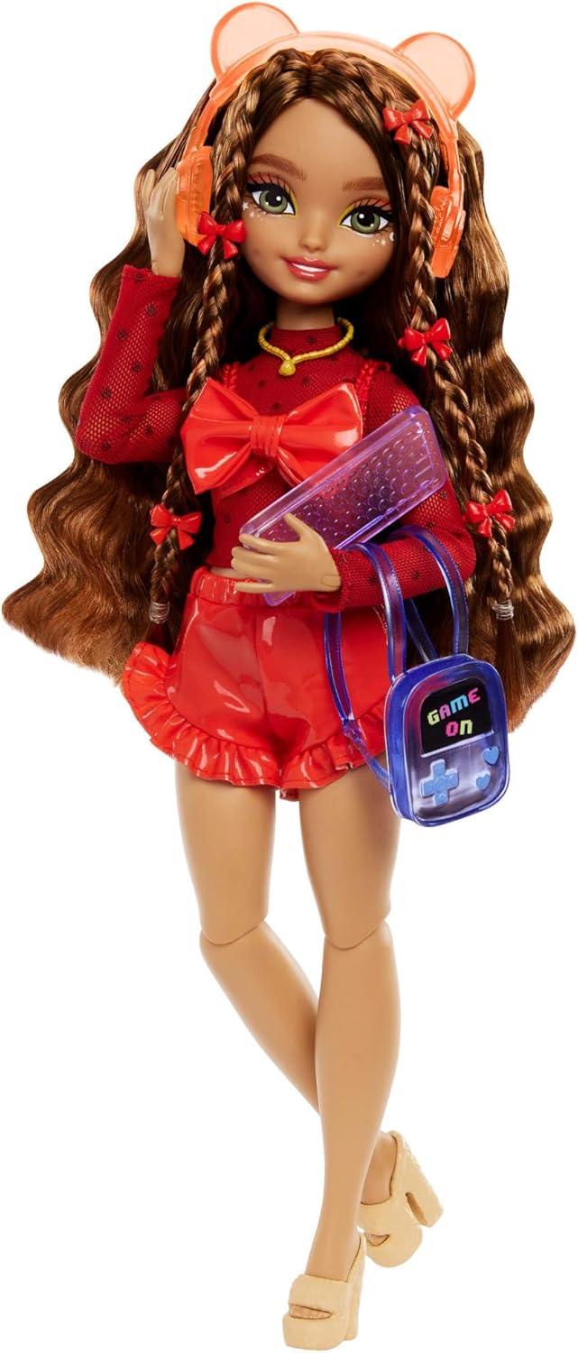 Barbie 11.7" Dream Besties Teresa Fashion Doll Brown Hair/Green Eyes with Video Game Themed Accessories