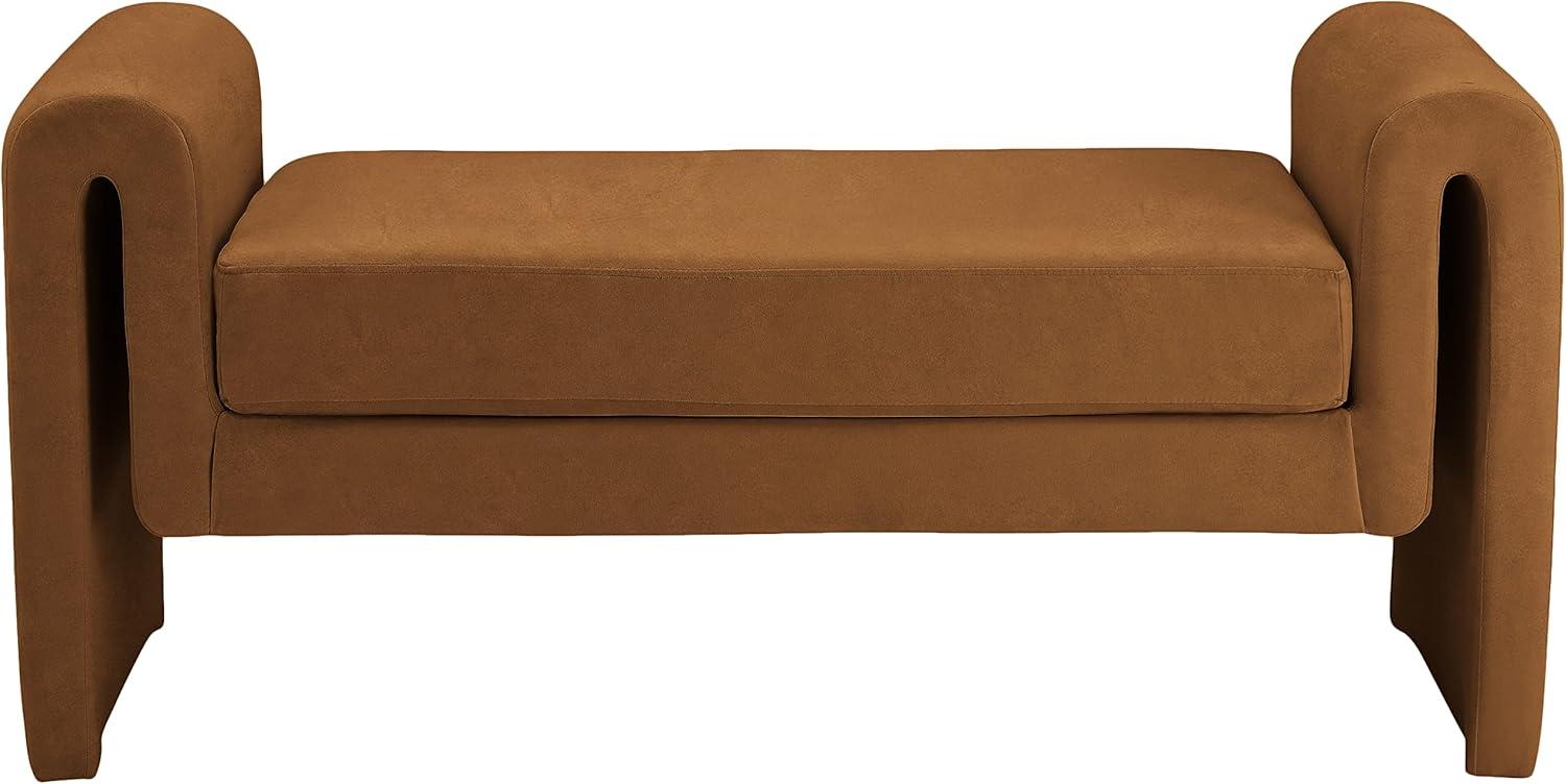 Meridian Furniture Stylus Saddle Velvet Bench