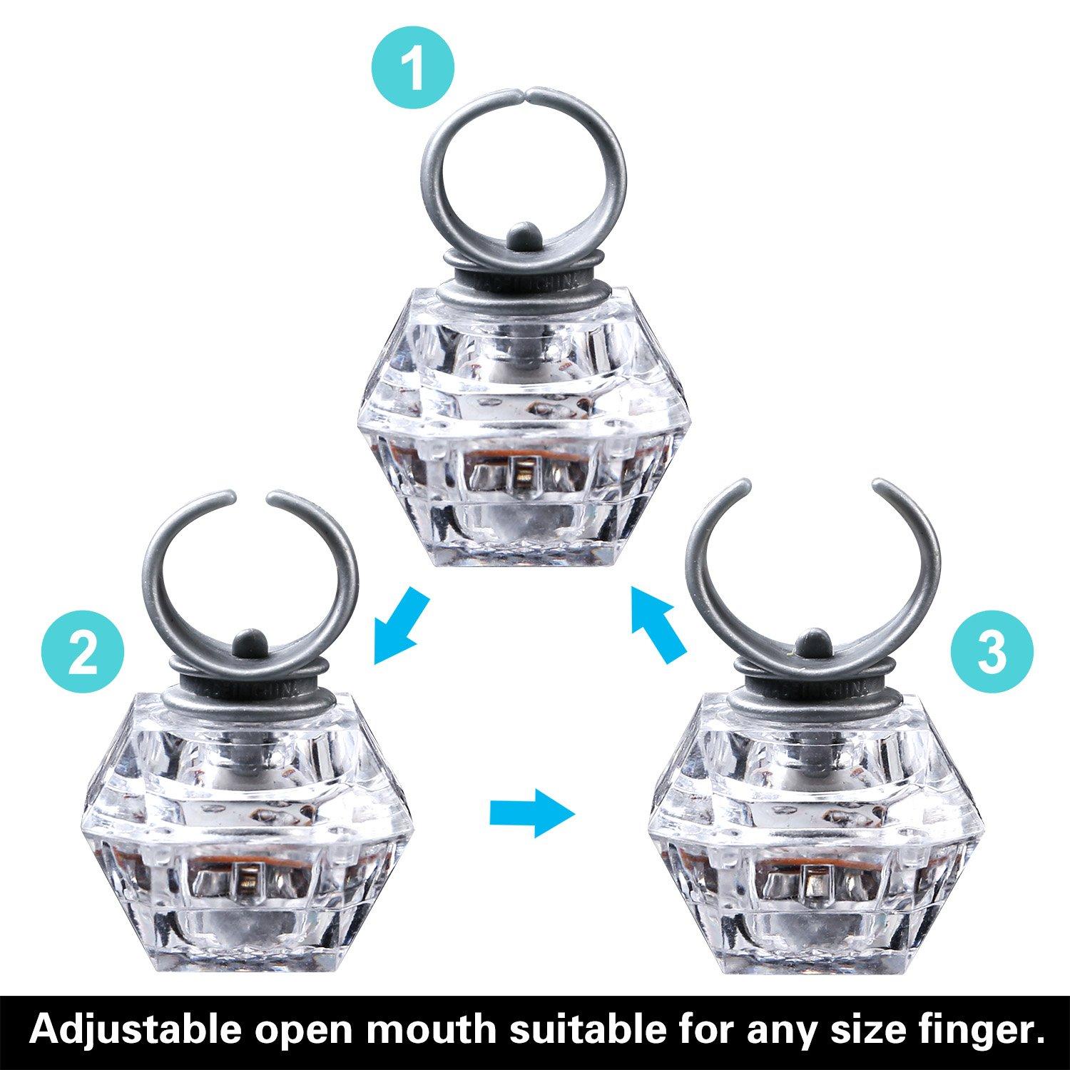 13 Pack Led Light up Rings for Women Bachelorette Party Favors Toys, Diamond Flashing Rings for Birthday Weddings Bridal Shower Decorations Supplies