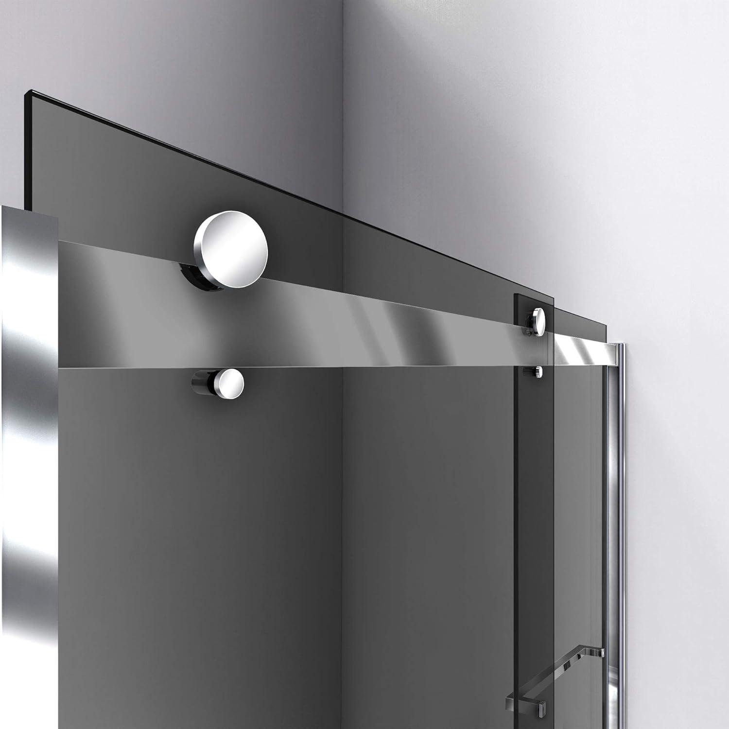 Sapphire 56" W x 76" H Frameless Shower Door