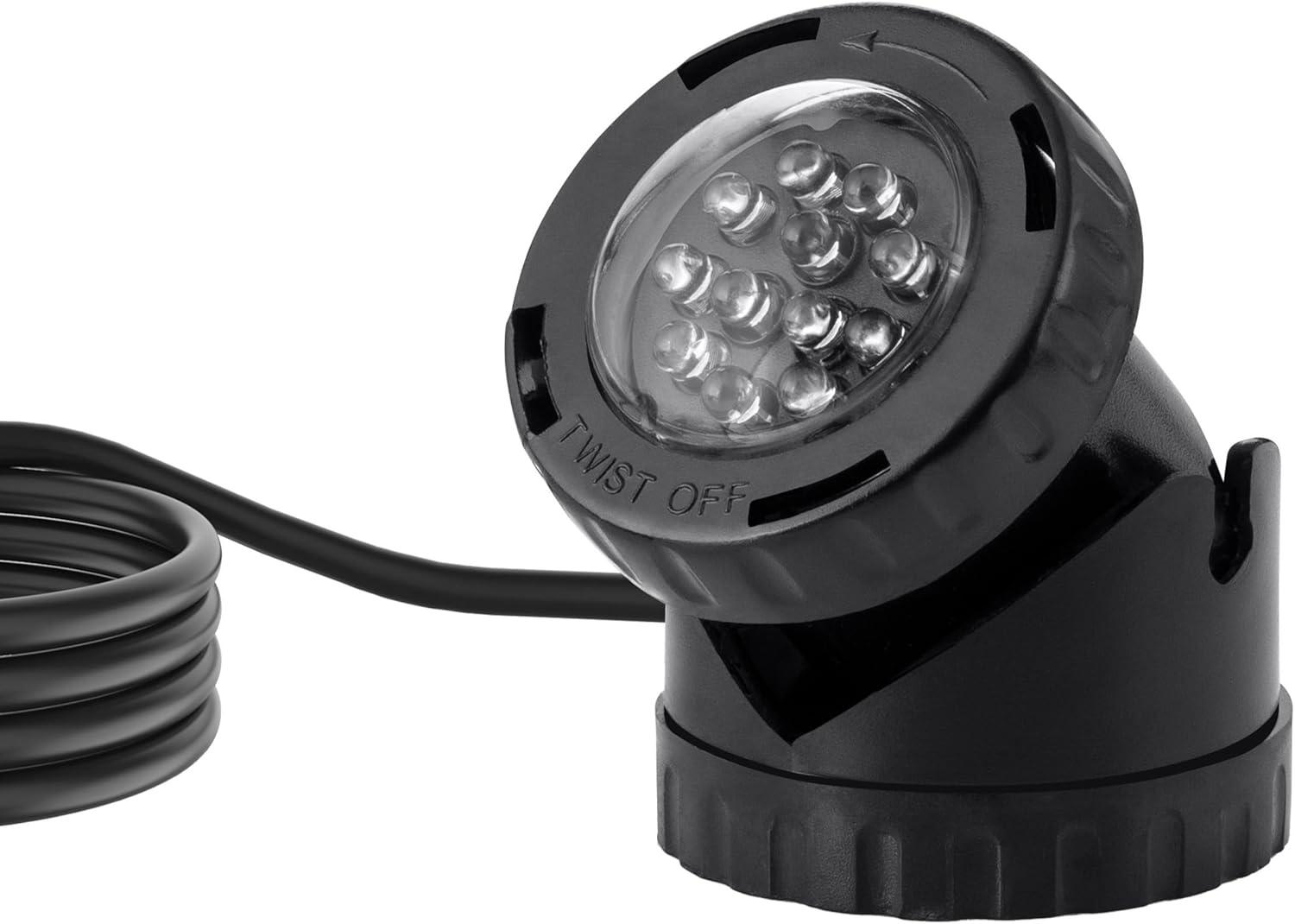 LED Submersible Light with Photocell & Transformer - Alpine Corporation: Weather-Resistant, Electric Powered Landscape Ground Spotlight