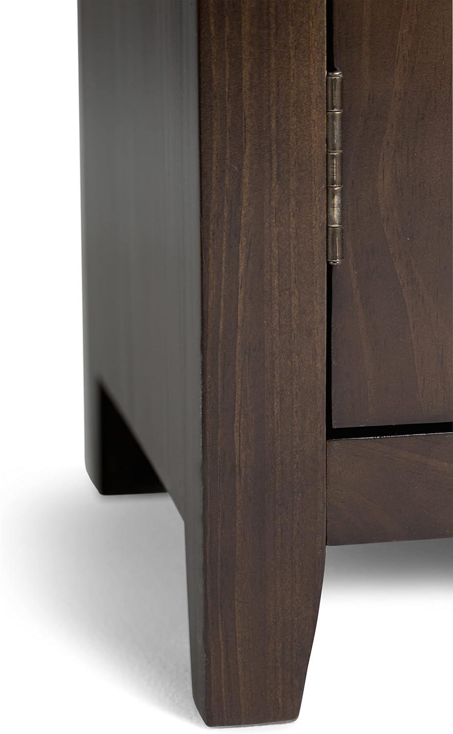 Cosmopolitan Solid Wood 72 inch Wide Contemporary TV Media Stand in Mahogany Brown For TVs up to 80 inches