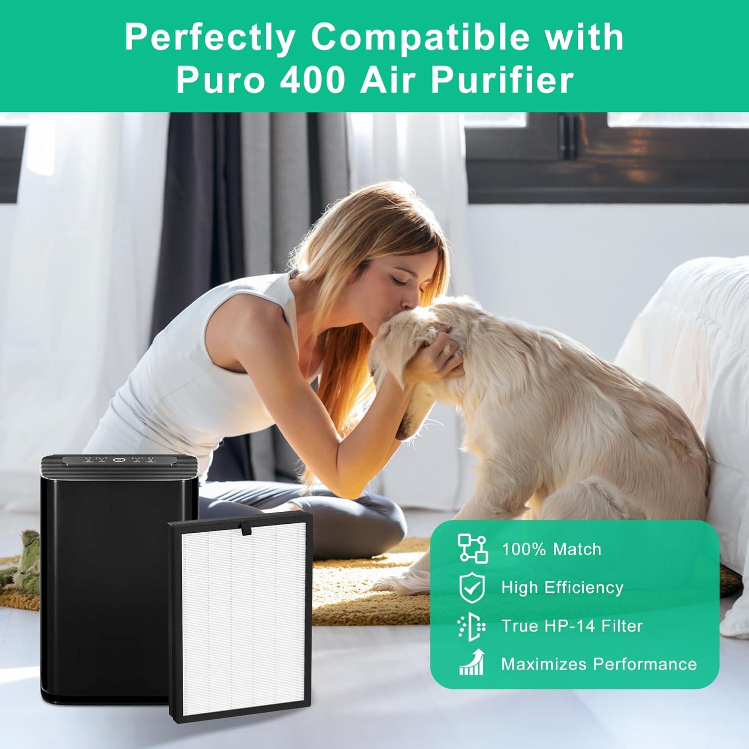 PuroAir 400 Replacement Filter - HEPA Air Filter for PuroAir 400 Air Purifier