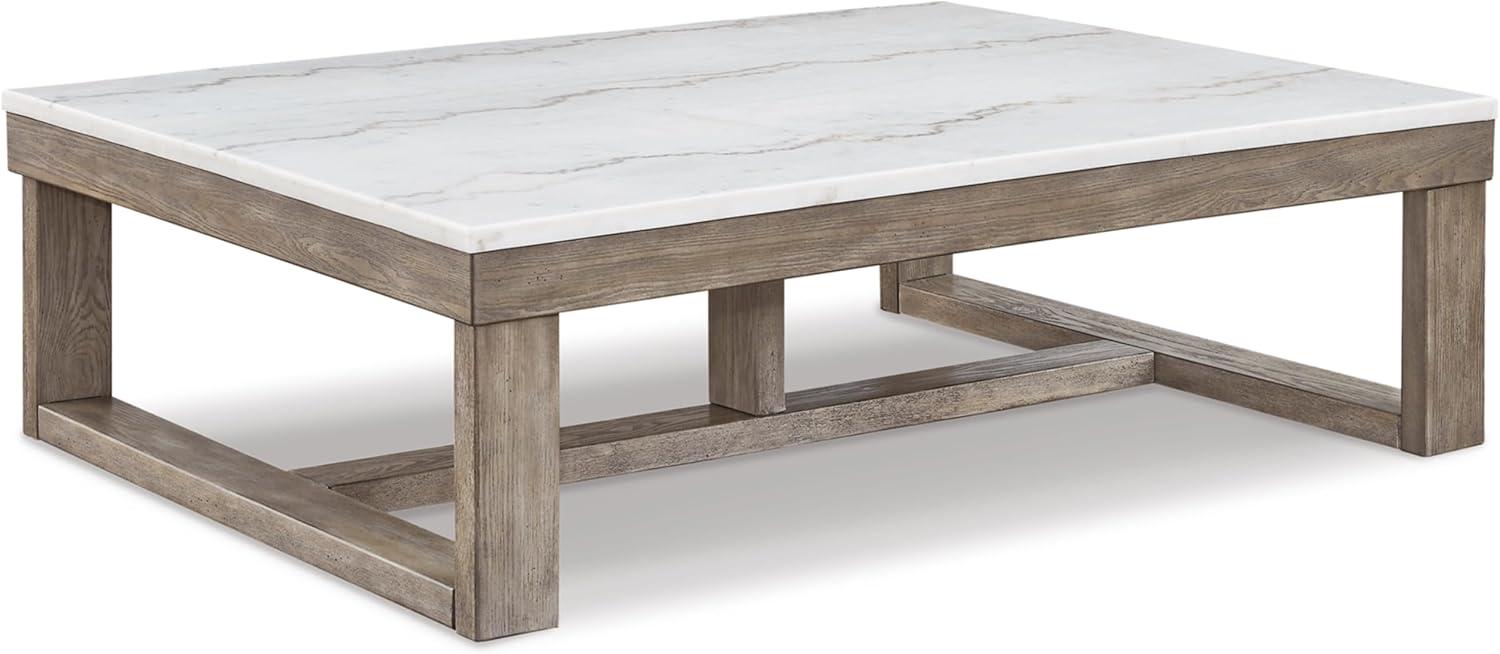 Signature Design by Ashley Loyaska Brown & Ivory Coffee Table