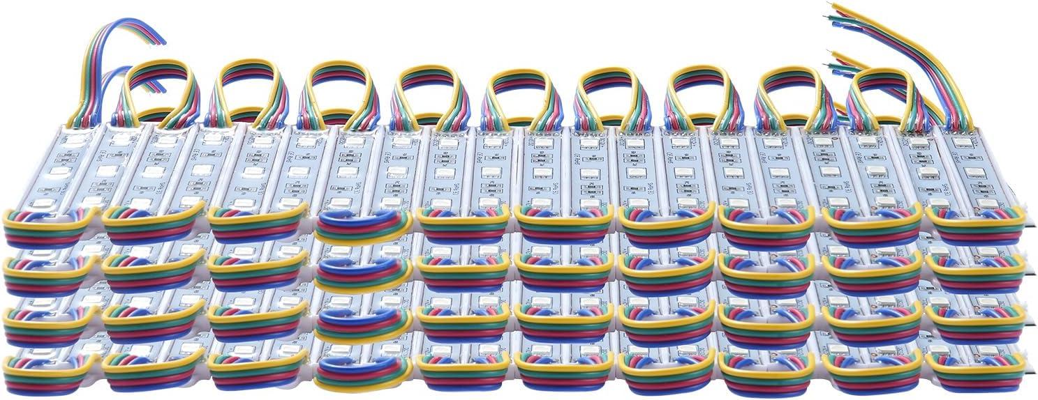 KFFKFF LED Storefront Lights 80PCS 41 ft LED Module Lights 3-LED 5050 SMD RGB