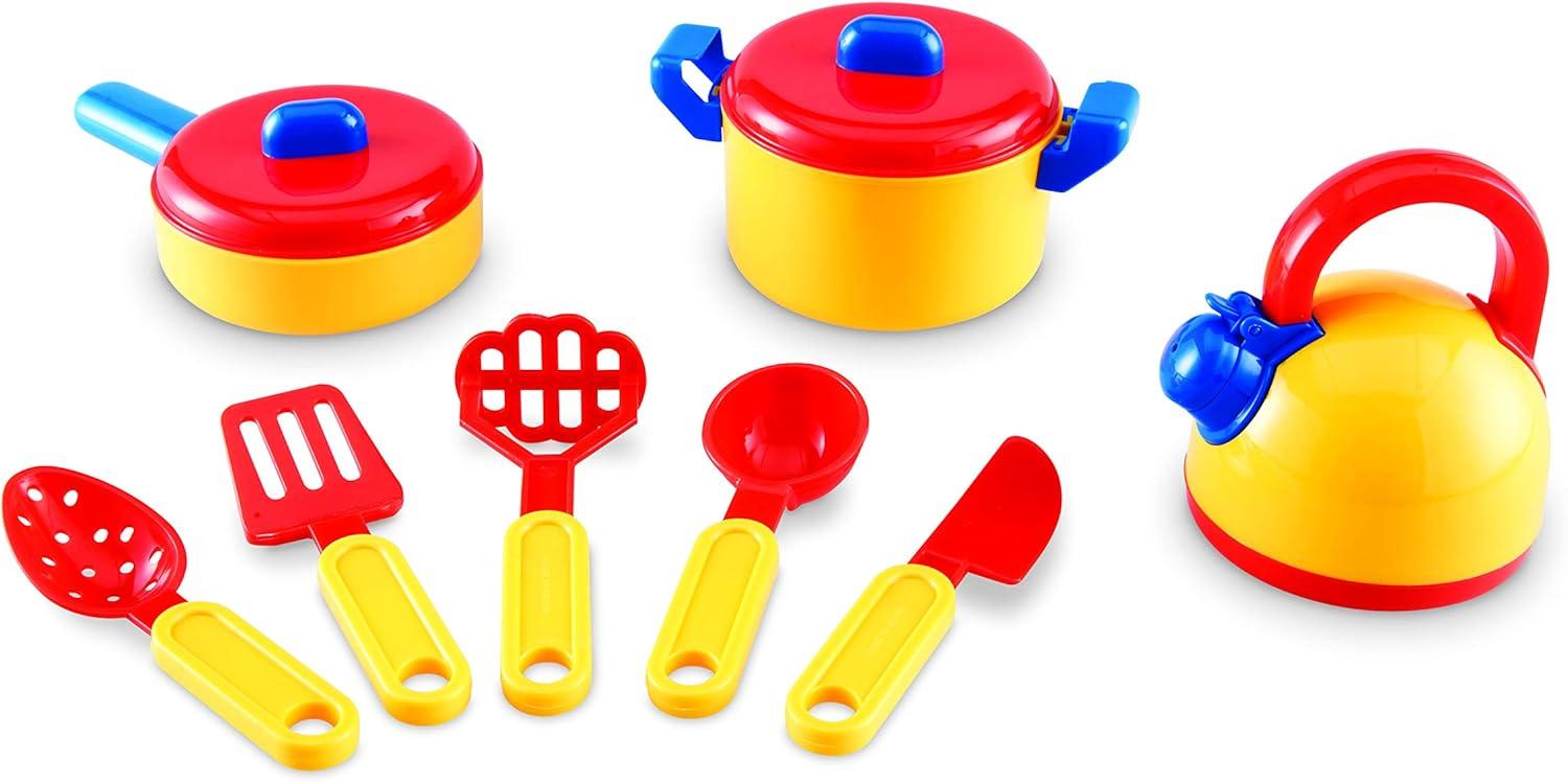 Learning Resources Pretend & Play Cooking Set,  10 Pieces, Ages 3+