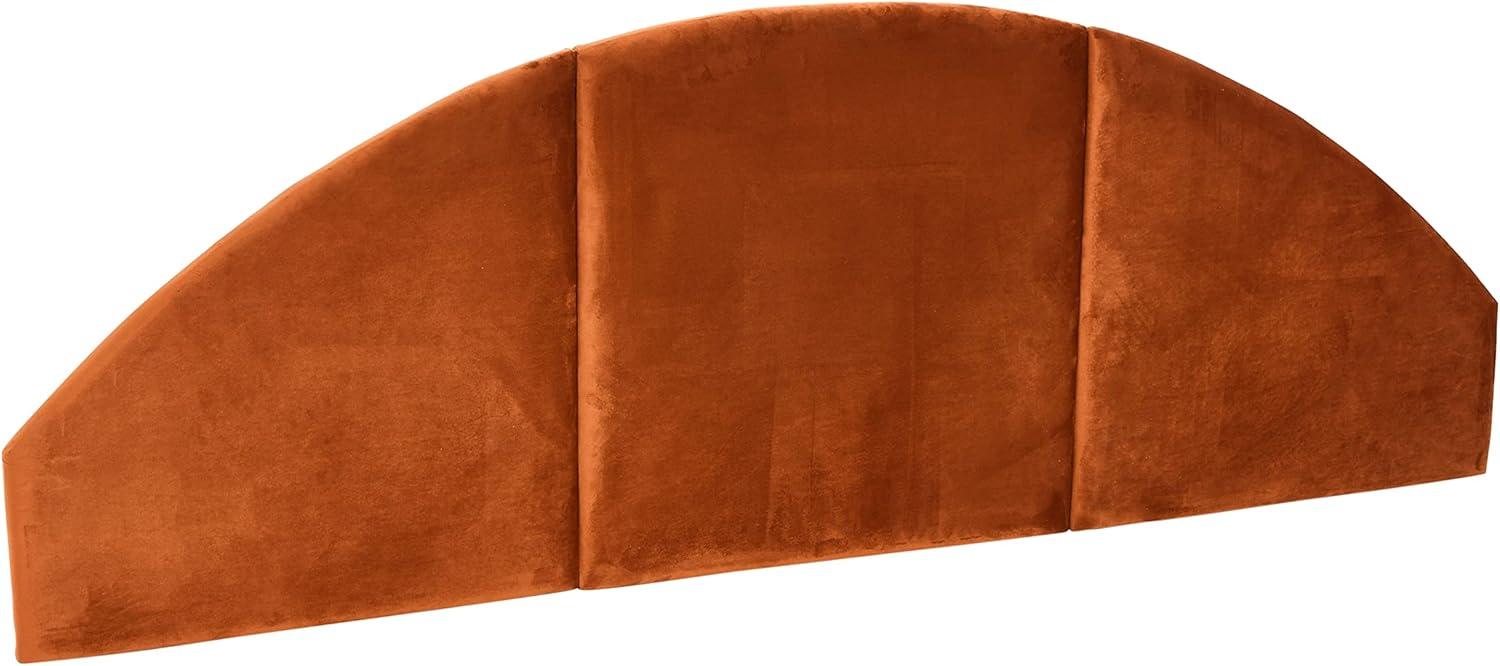 Storied Home NoSom Upholstered Velvet Sound Reducing Panel Arched Headboard