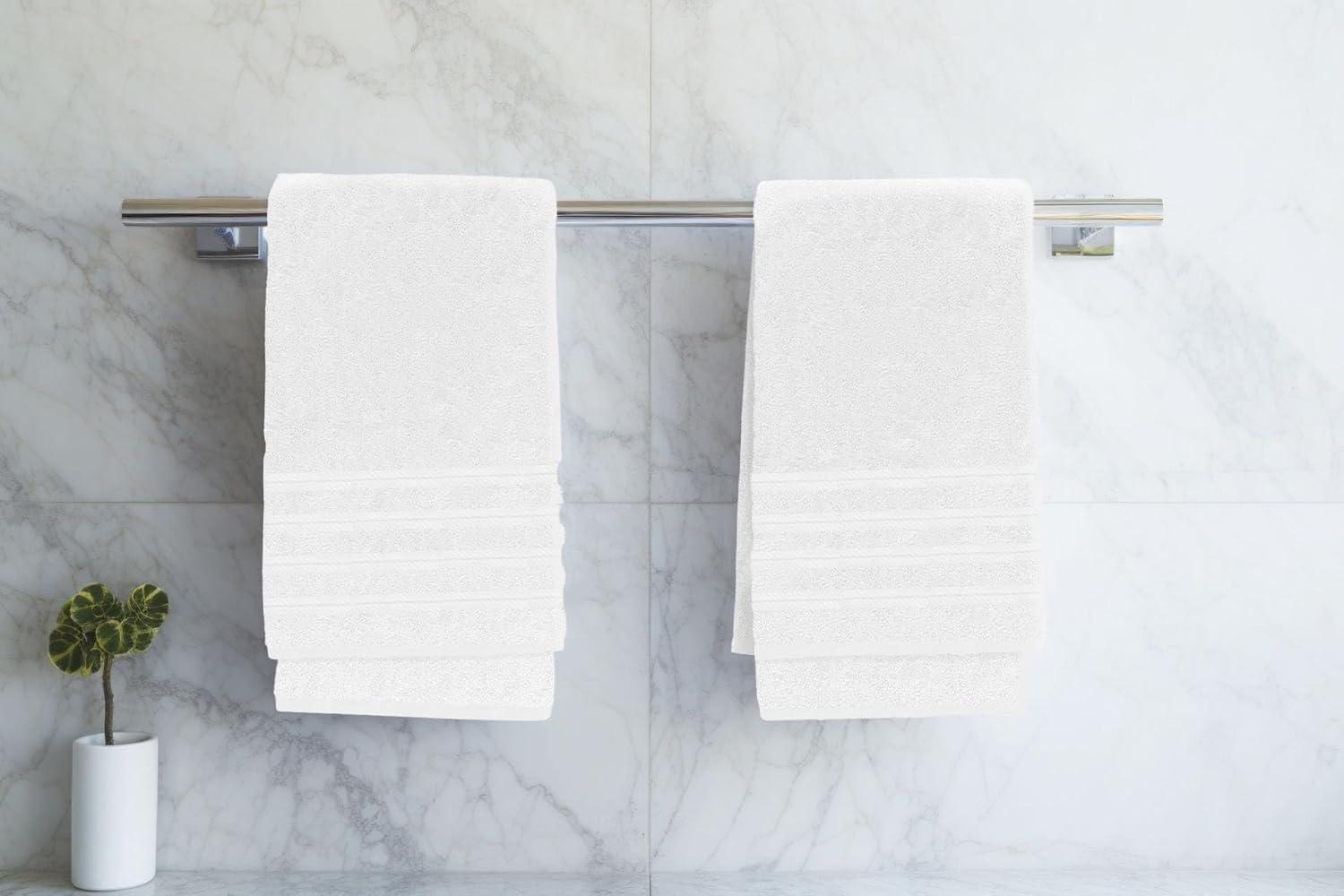 American Soft Linen 6 Piece Towel Set, 100% Cotton Bath Towels for Bathroom, Bordeaux Red