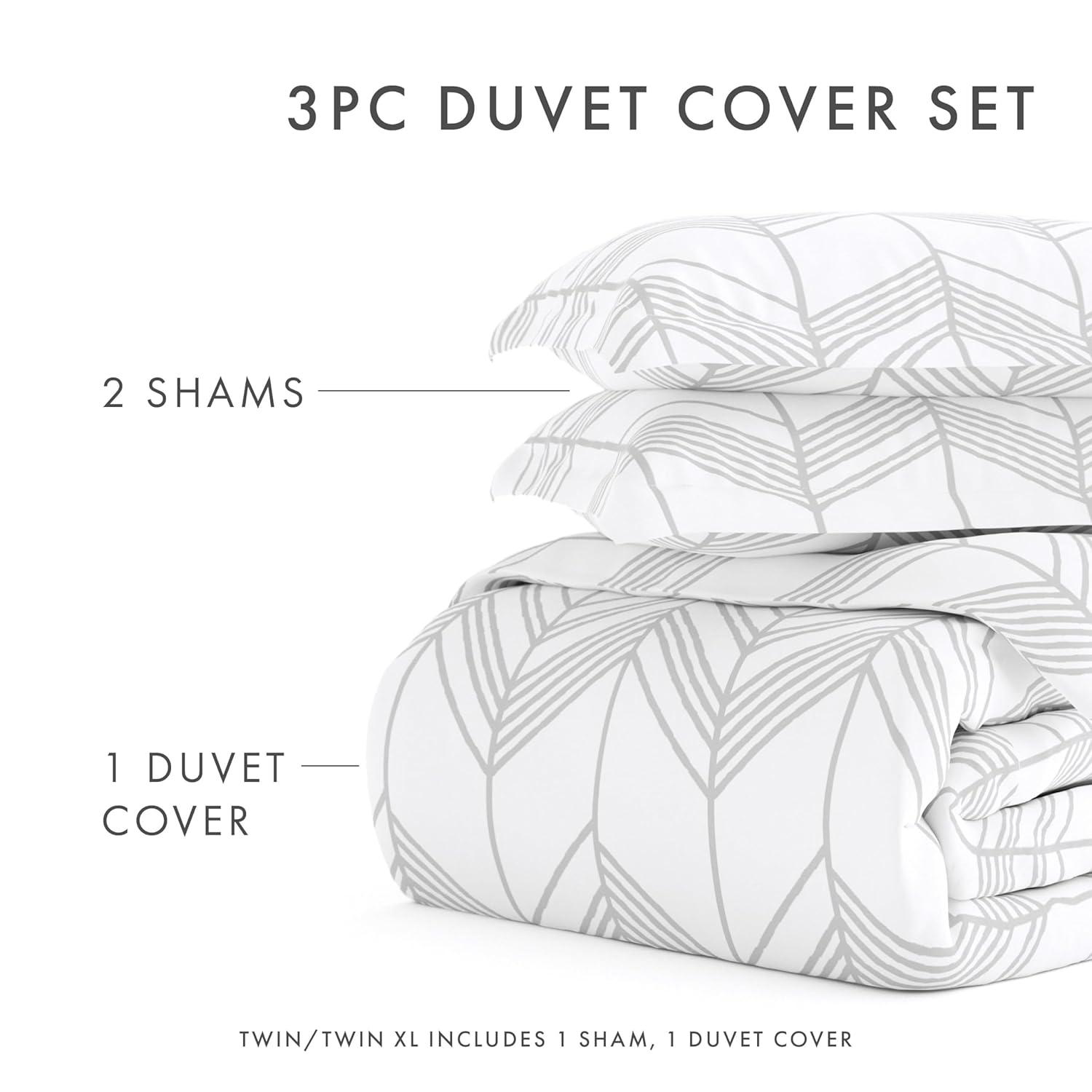 Becky Cameron Home Alps Chevron Pattern Duvet Cover Set