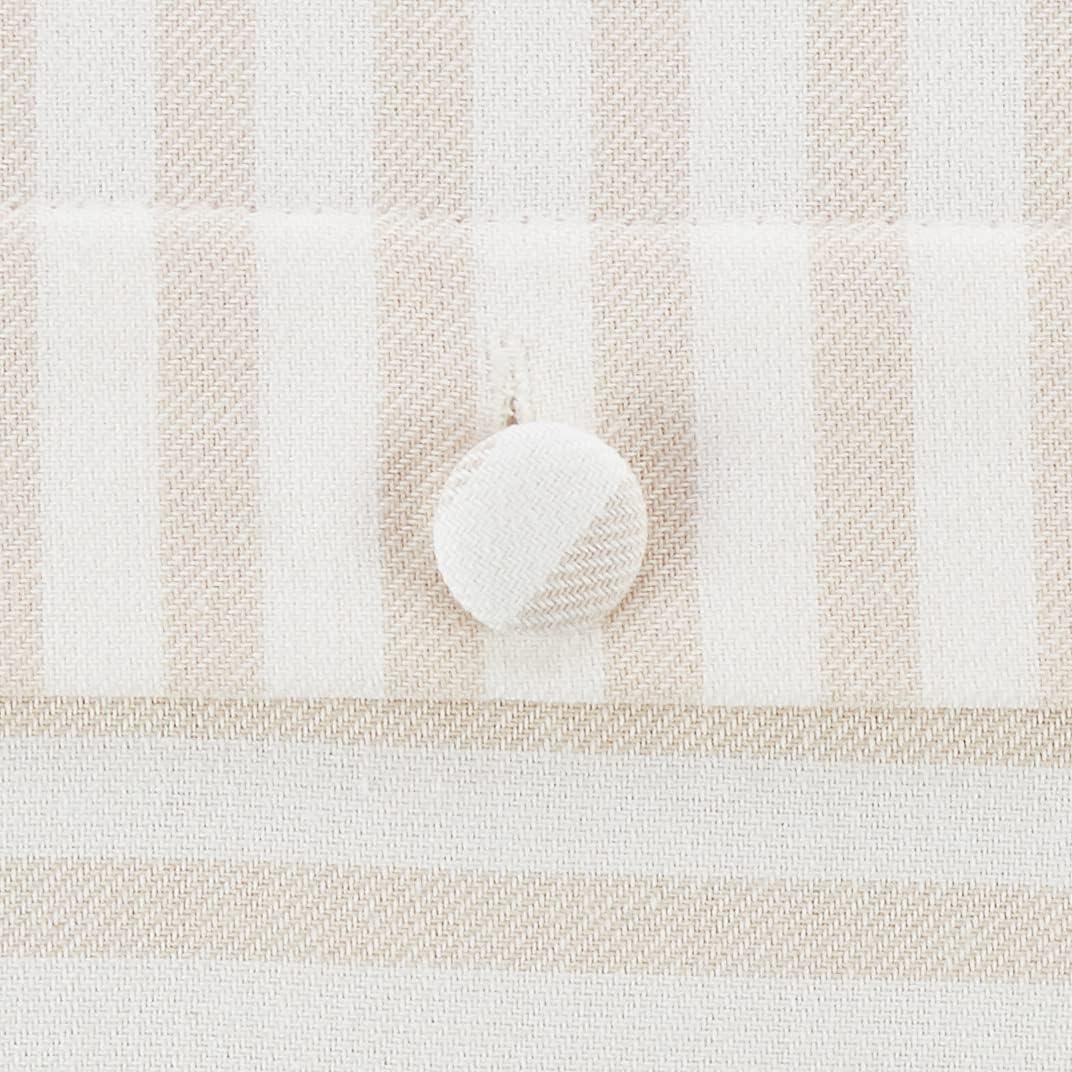 Nautica Nautica Saybrook Beige Button Throw Pillow