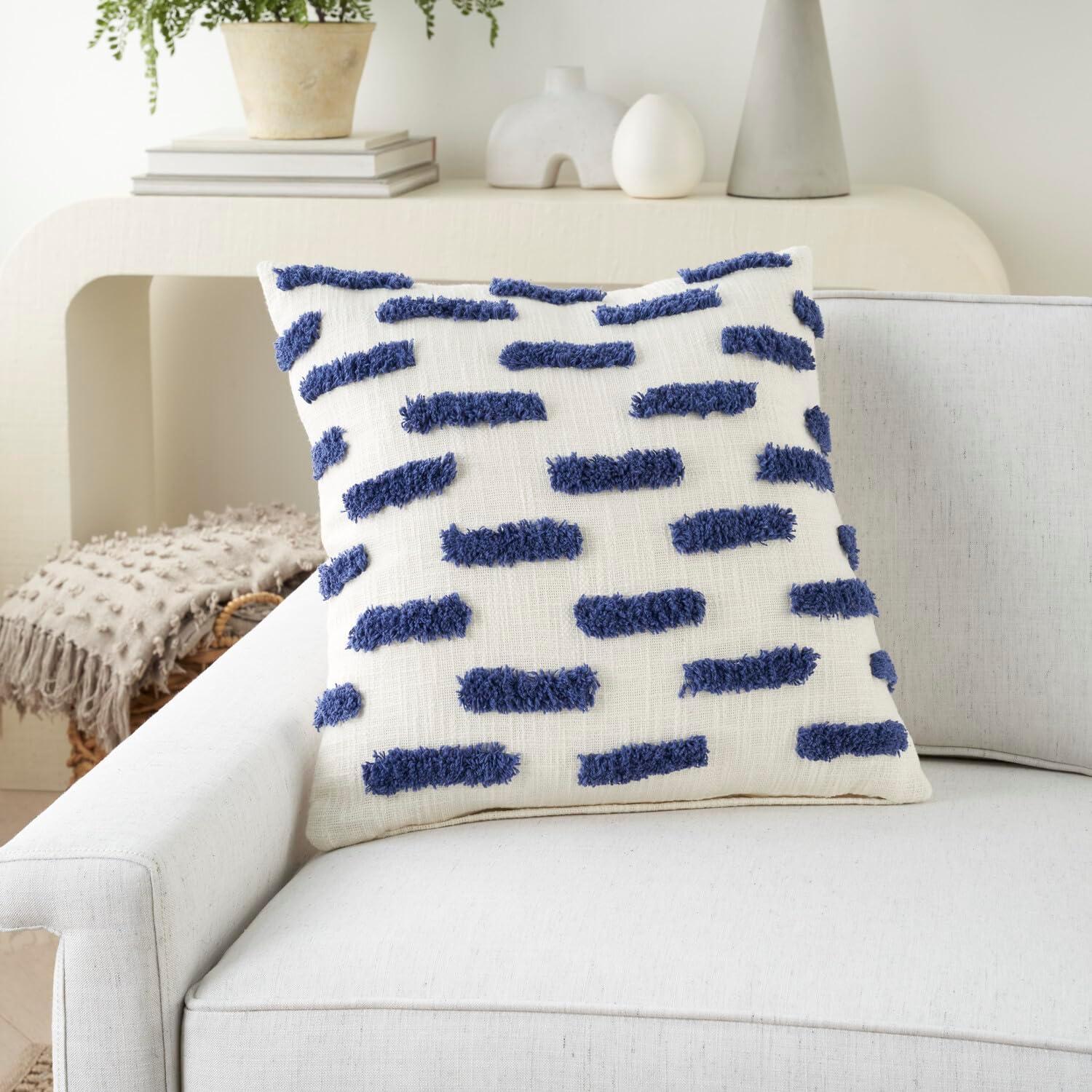 Cotton Reversible Throw Pillow