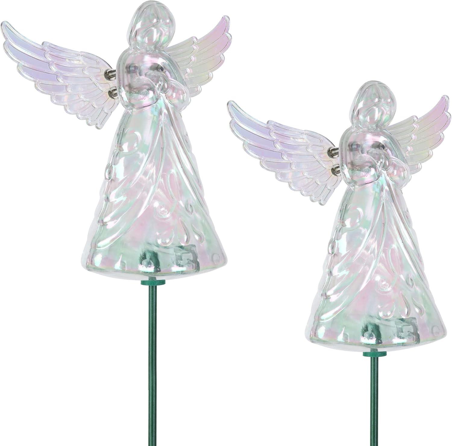 Exhart Exhart 2 Piece Angel WindyWing Garden Stakes, 4.5 by 30 Inches (Set of 2)