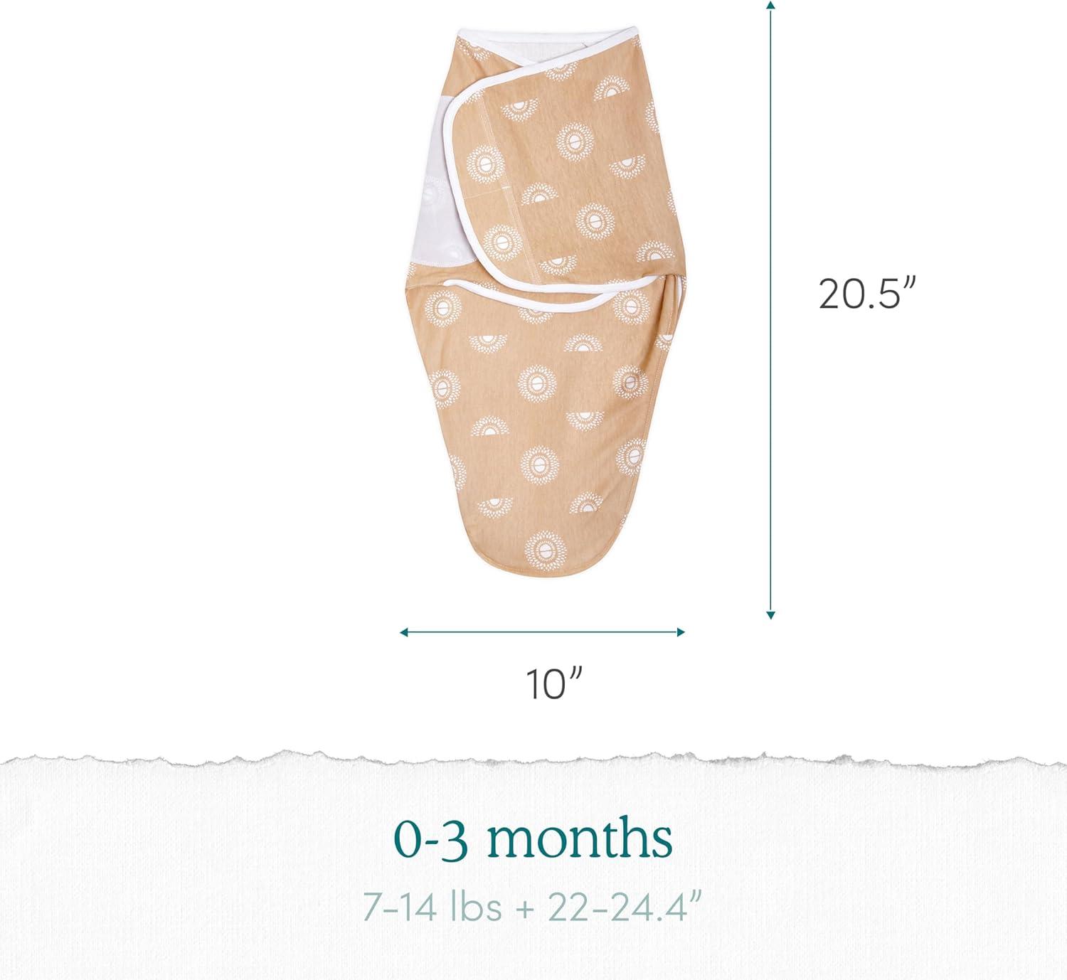 aden + anais Essentials Easy Swaddle Wrap - Keep Rising - 0-3 Months - 3pk