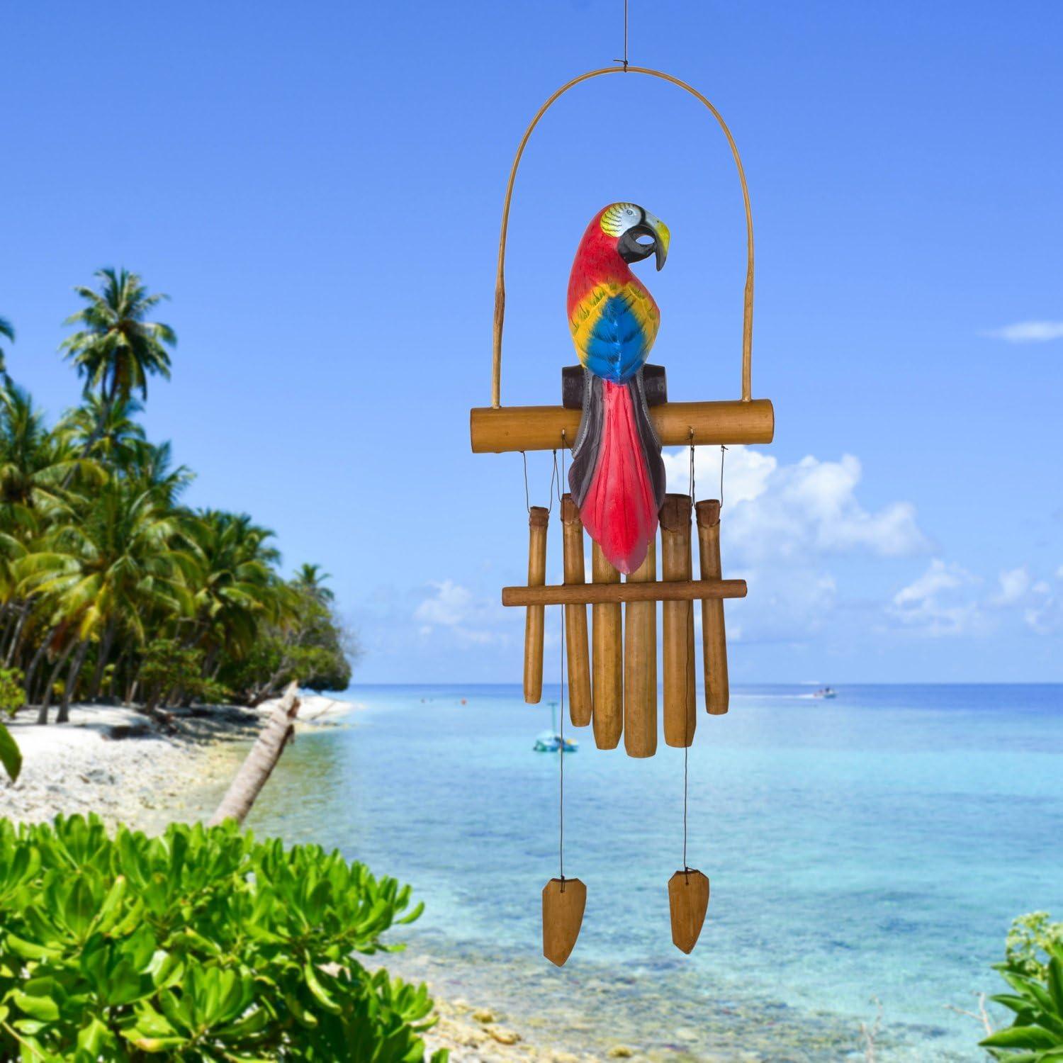 Parrot Bamboo Wind Chime