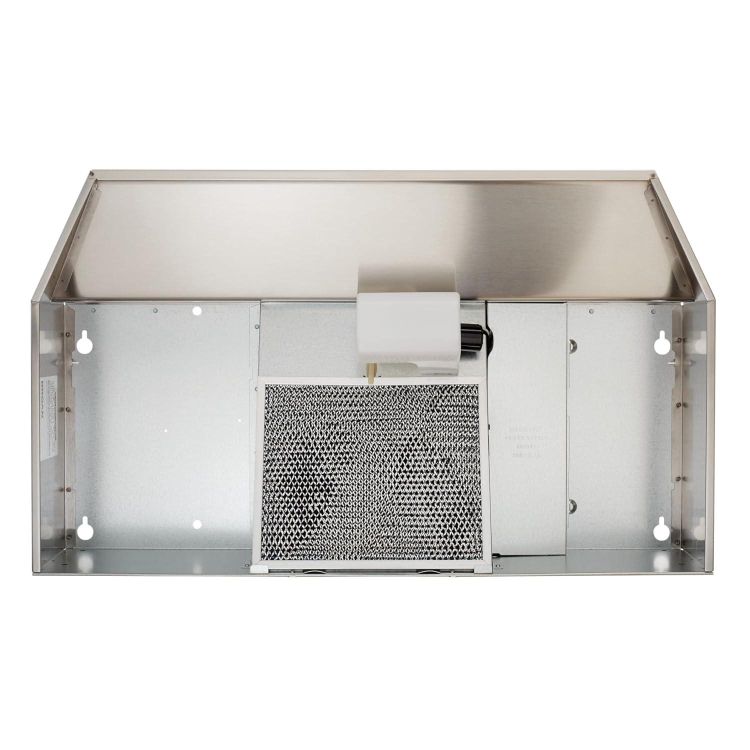 413004 Non-Ducted Ductless Range Hood with Lights Exhaust Fan for Under Cabinet, 30-Inch, Stainless Steel
