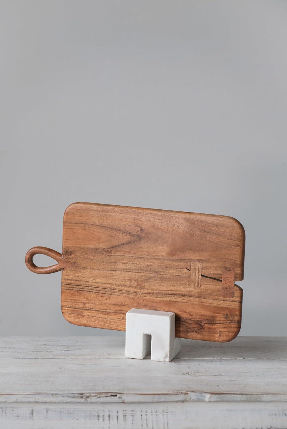 Storied Home Contemporary Marble Cookbook Stand