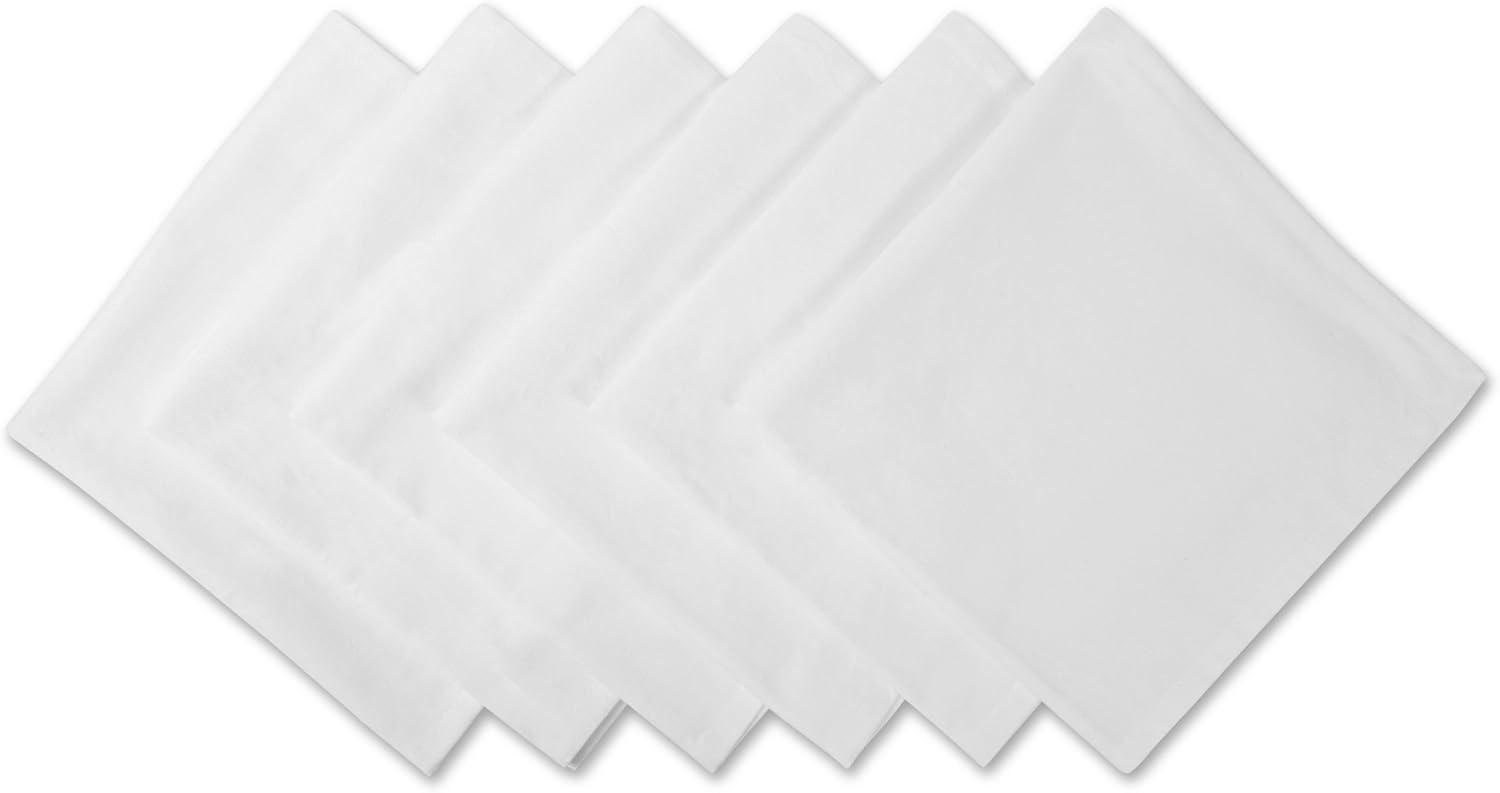 Design Imports White Solid Napkin Set/6