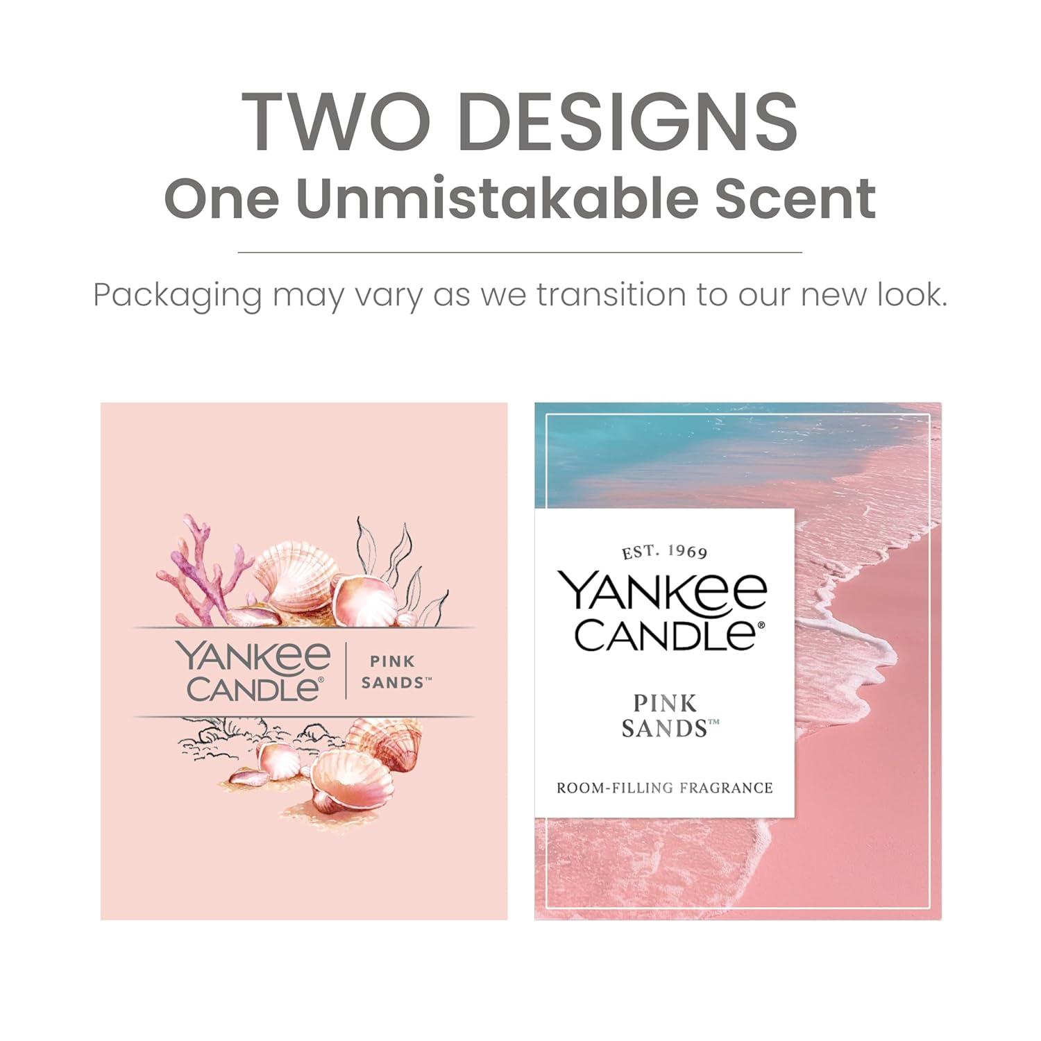 Signature Large Pink Sands Tumbler Candle 20oz - Yankee Candle: Soy Wax Blend, Glass Jar, Dual Wick, 60hr Burn Time