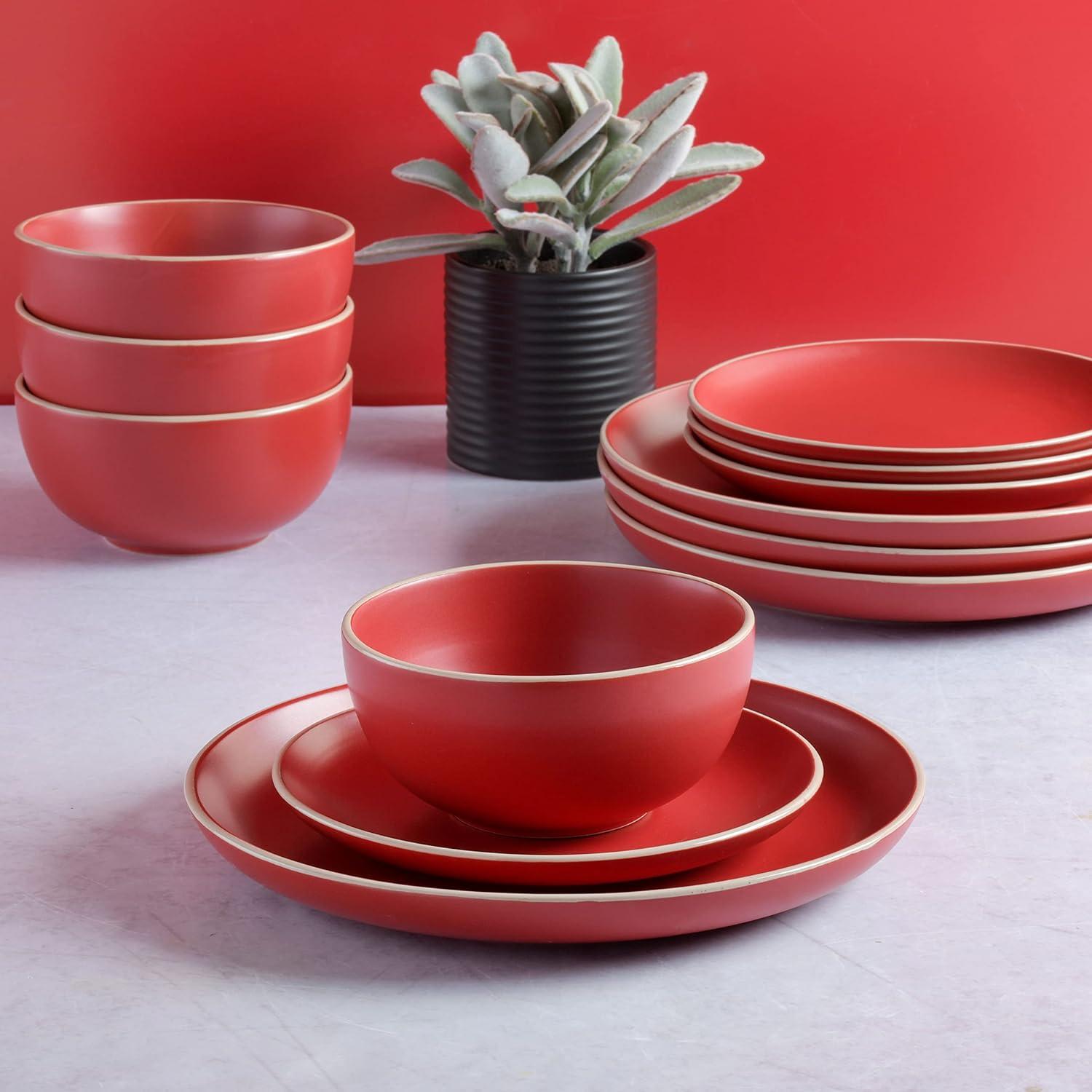 Rockaway 12 Piece Dinnerware Set