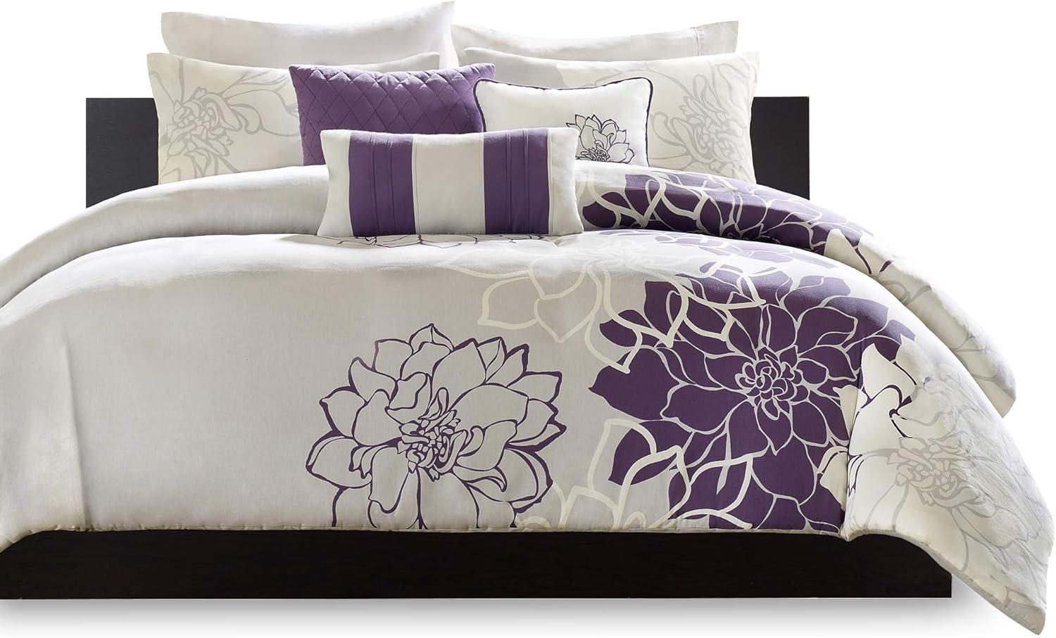 Lola Cotton Sateen Floral Duvet Cover Set