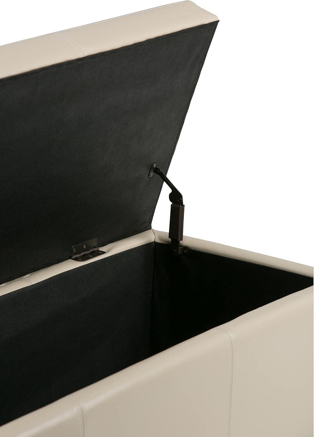 Simpli Home Avalon Large Storage Ottoman Bench