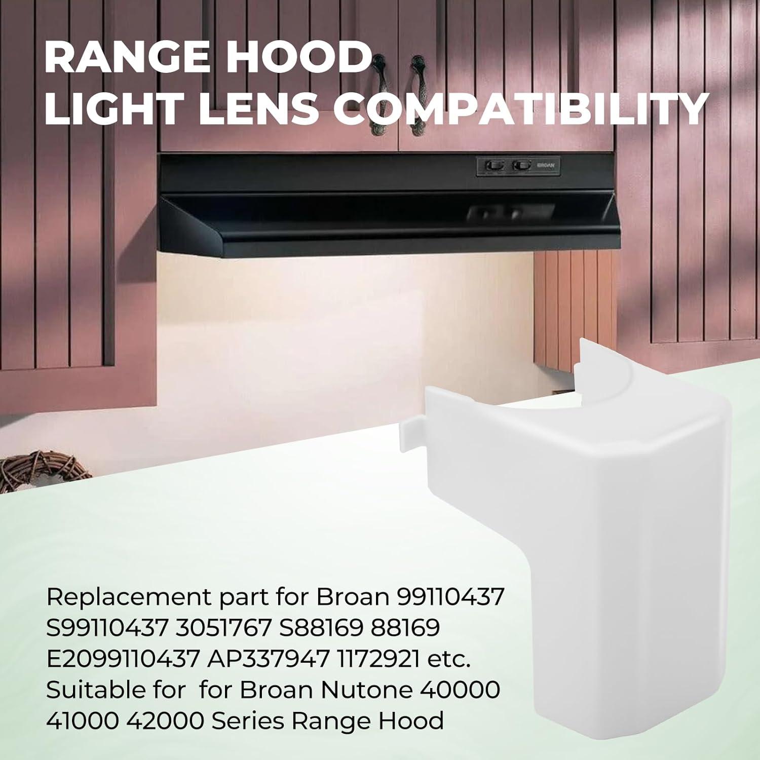 WeiLaiKeQi 99110437 Range Hood Light Lens Cover Lightweight Easy to Install Replacement