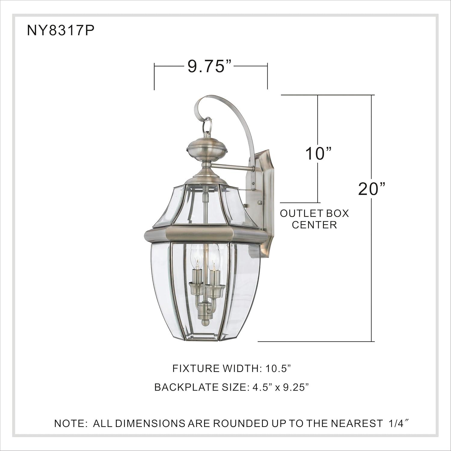 Quoizel Lighting Newbury 2 - Light Sconce in  Aged Copper