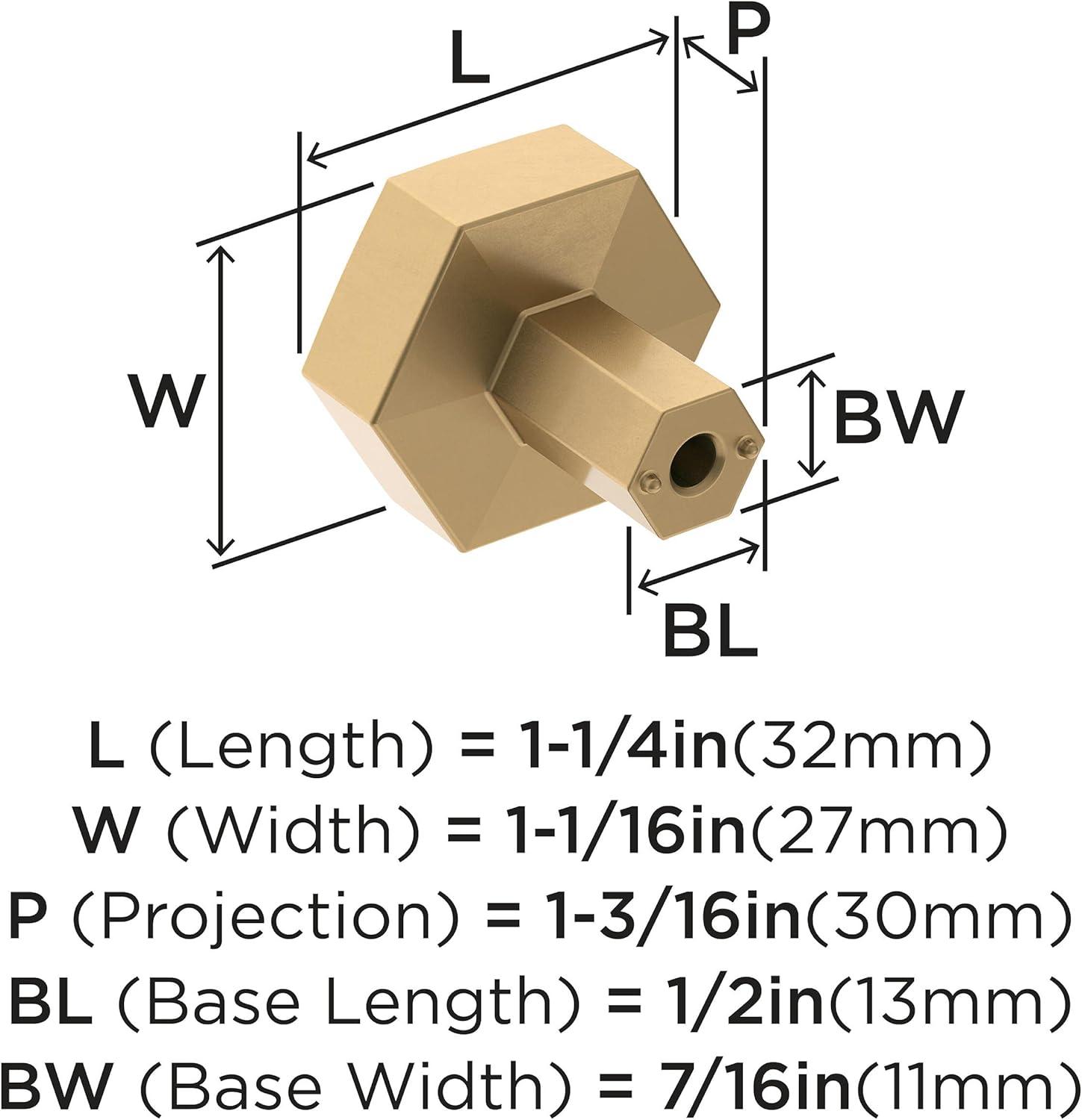 Caliber 1 1/4" Diameter Geometric Knob