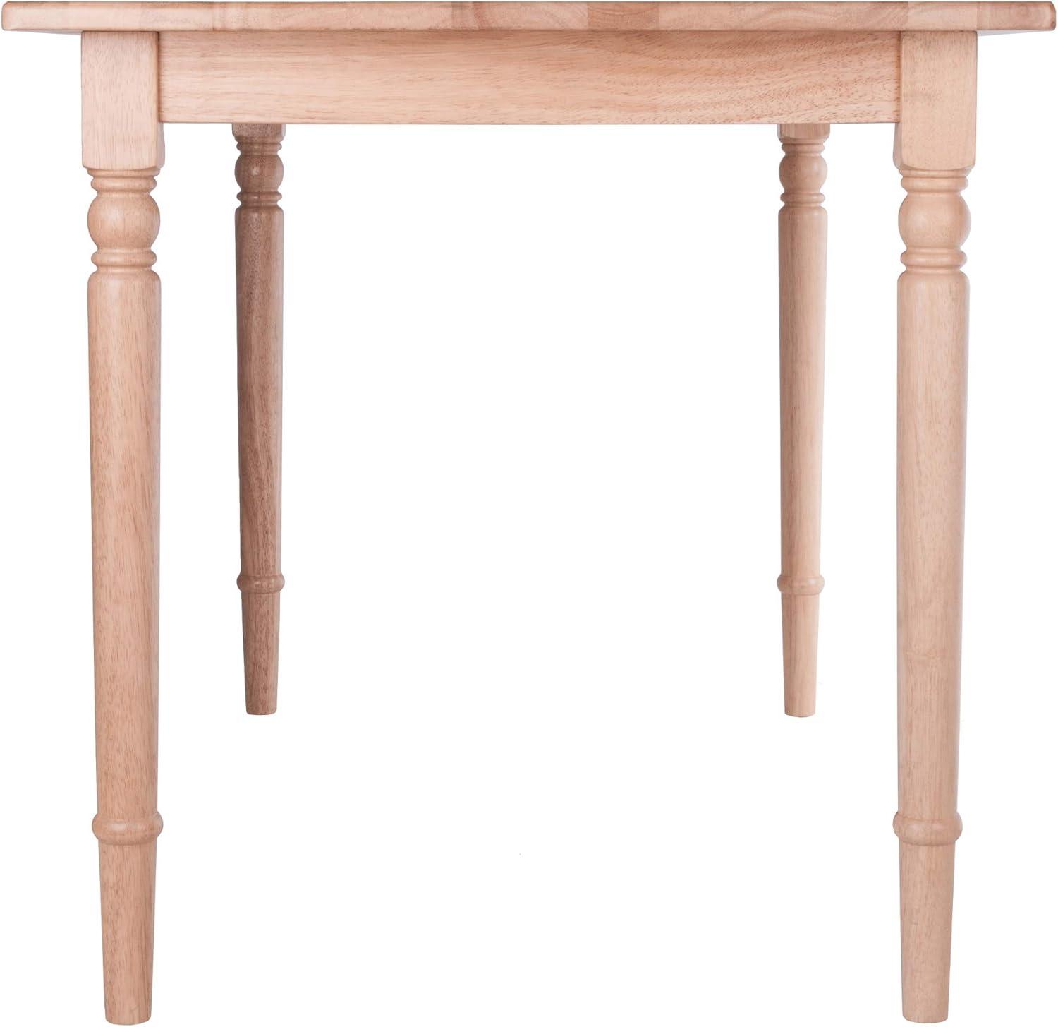 Ravenna Dining Table Natural - Winsome: Solid Wood, Farmhouse Style, Seats Six