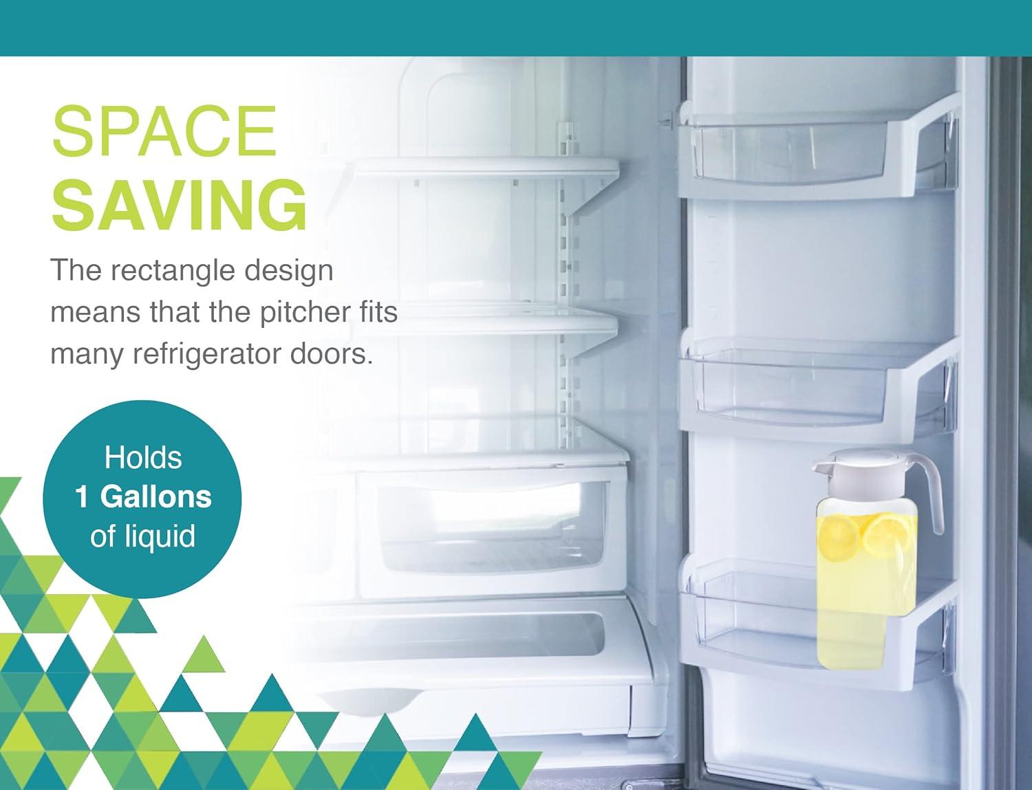 Arrow 1 Gallon H2O Square Pitcher