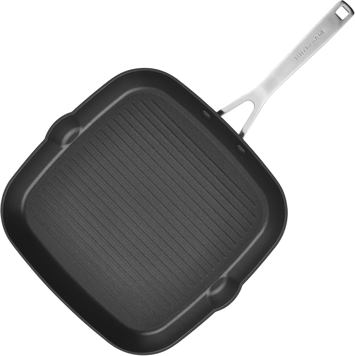 Matte Black 10-Piece Aluminum Nonstick Cookware Set