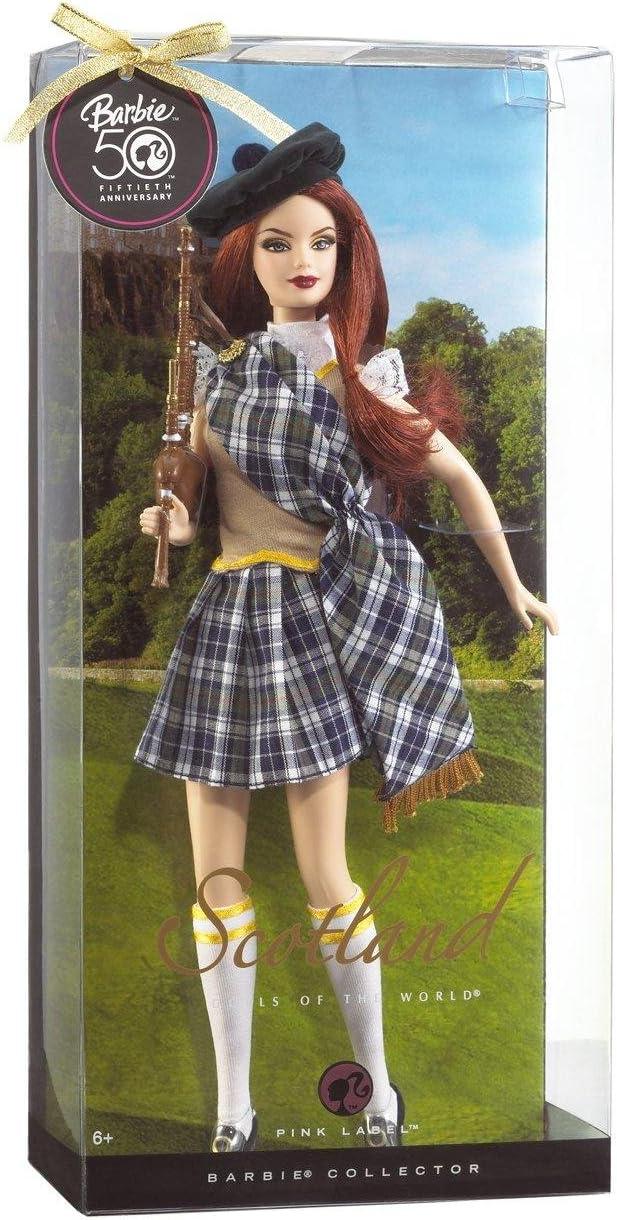 Scottish Heritage Barbie Doll with Tartan Plaid Outfit