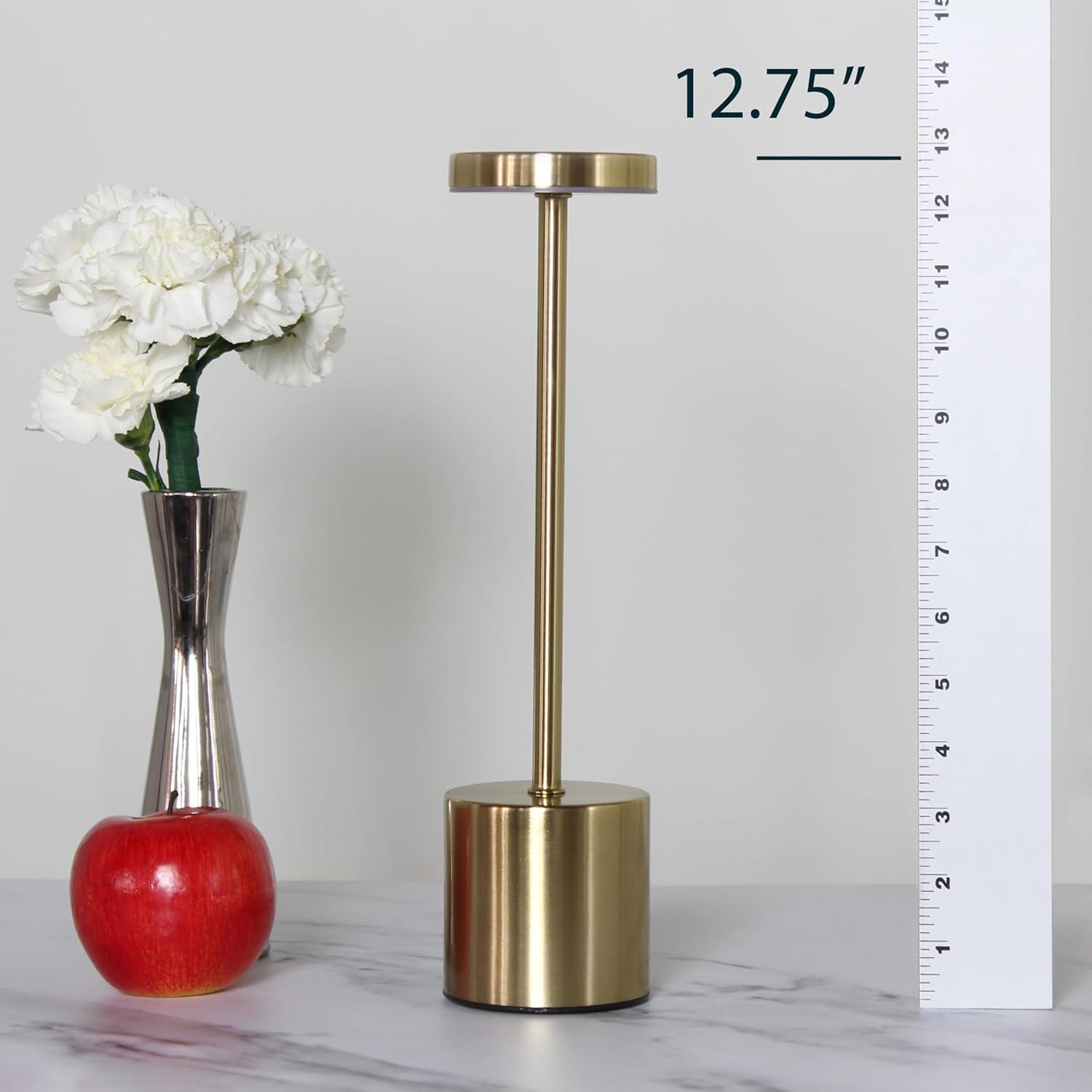 Wrought Studio™ Simple Designs 12.75" Skelly Disc Dimming & Rechargeable Cordless 4-Way Touch Sensor Stick Desk Lamp