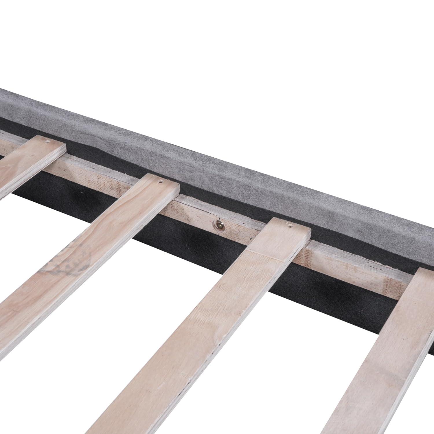 Sesslife Queen Bed Frame, Upholstered Platform Bed Queen Size with 2 Comfort Headrests and Metal Legs, Modern Bed Frame with Wooden Slat Support, No Box Spring Needed, Gray