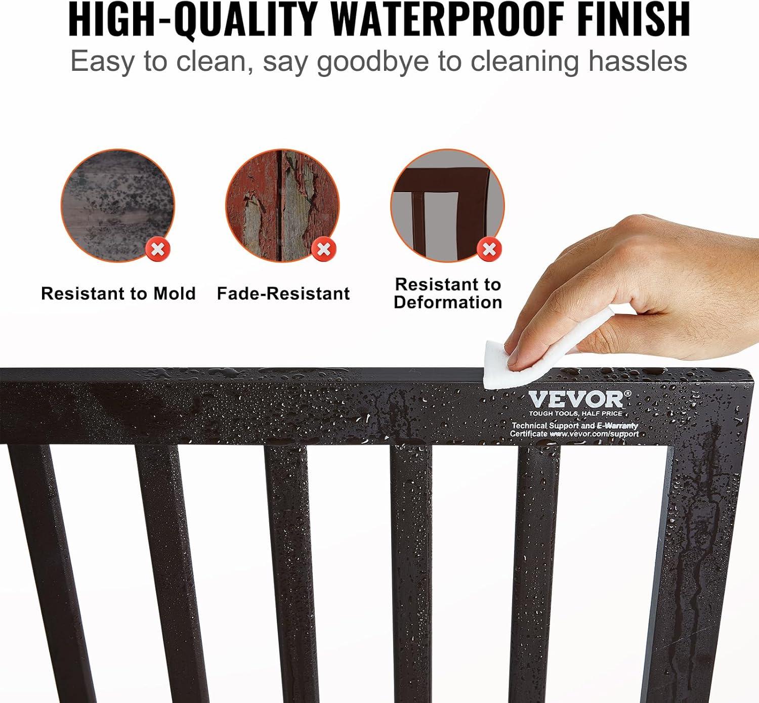 Solid Wood Free Standing Pet Gate With Door