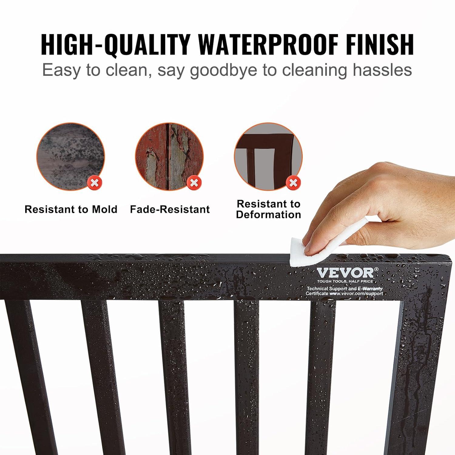 Solid Wood Free Standing Pet Gate With Door