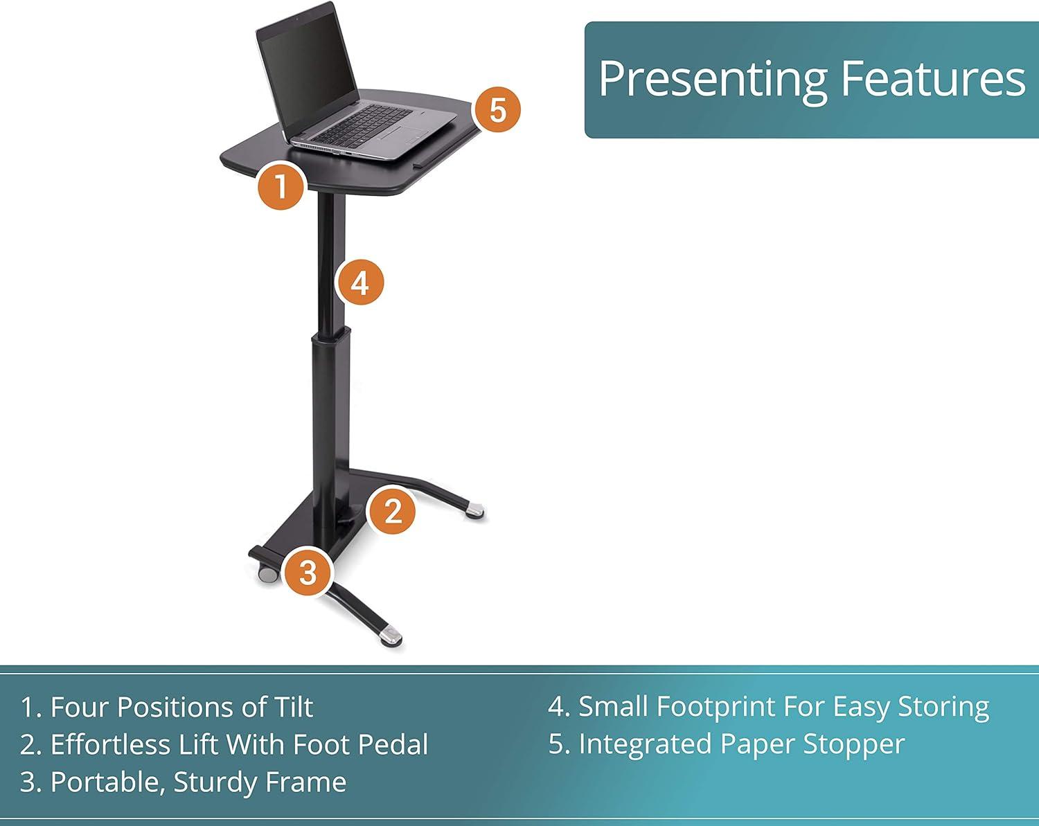 Aldestaed 42.5'' H x 25.5'' W Laptop Cart