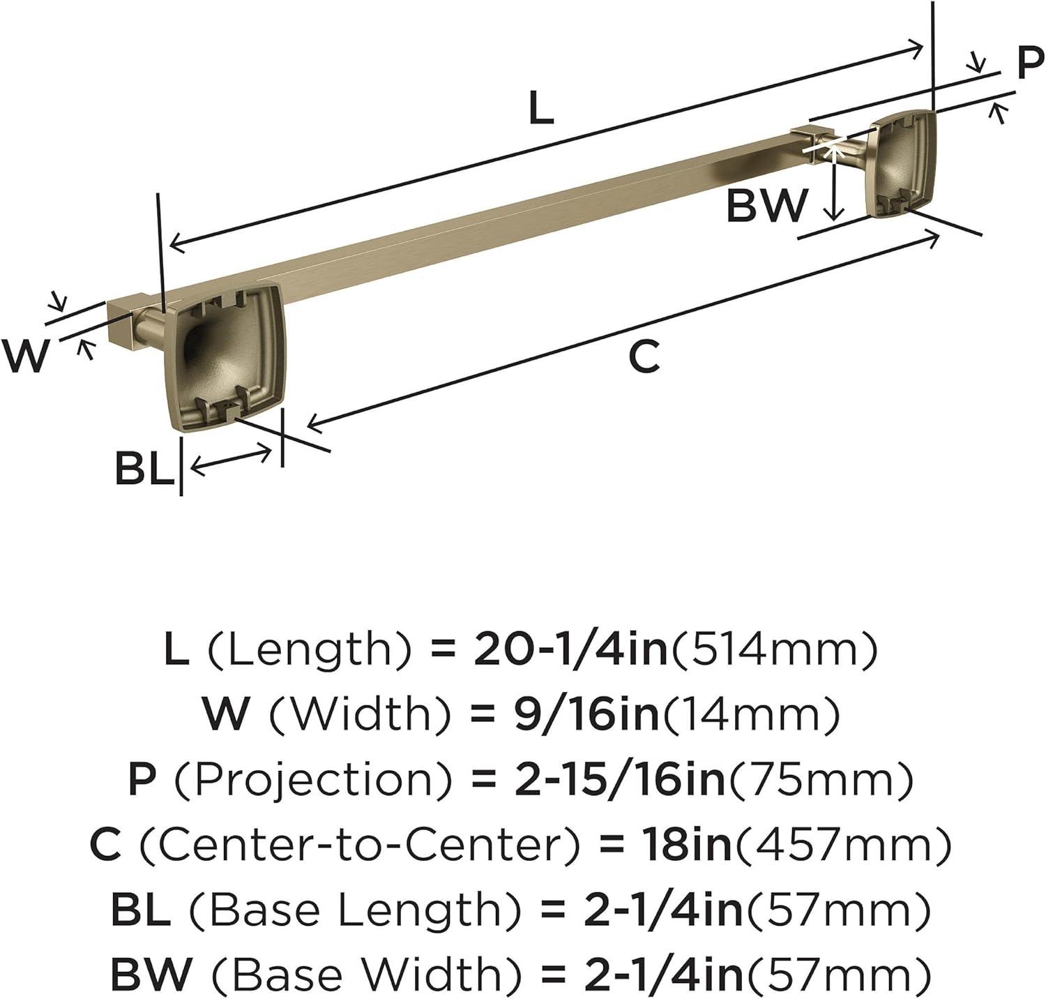 Amerock Stature Wall Mounted Towel Bar